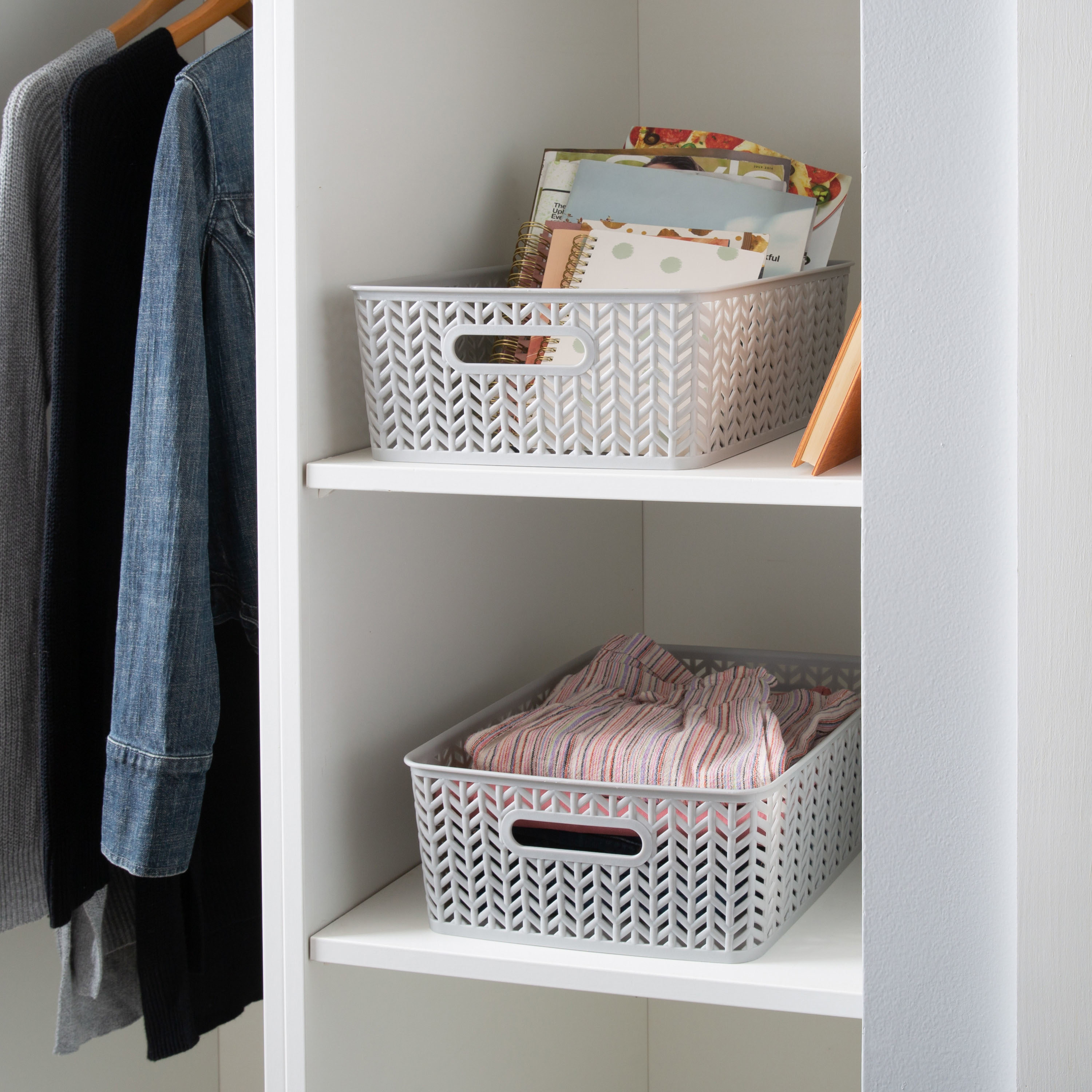 Simplify 25174-HGREY-2PK Bins-Baskets - View #9