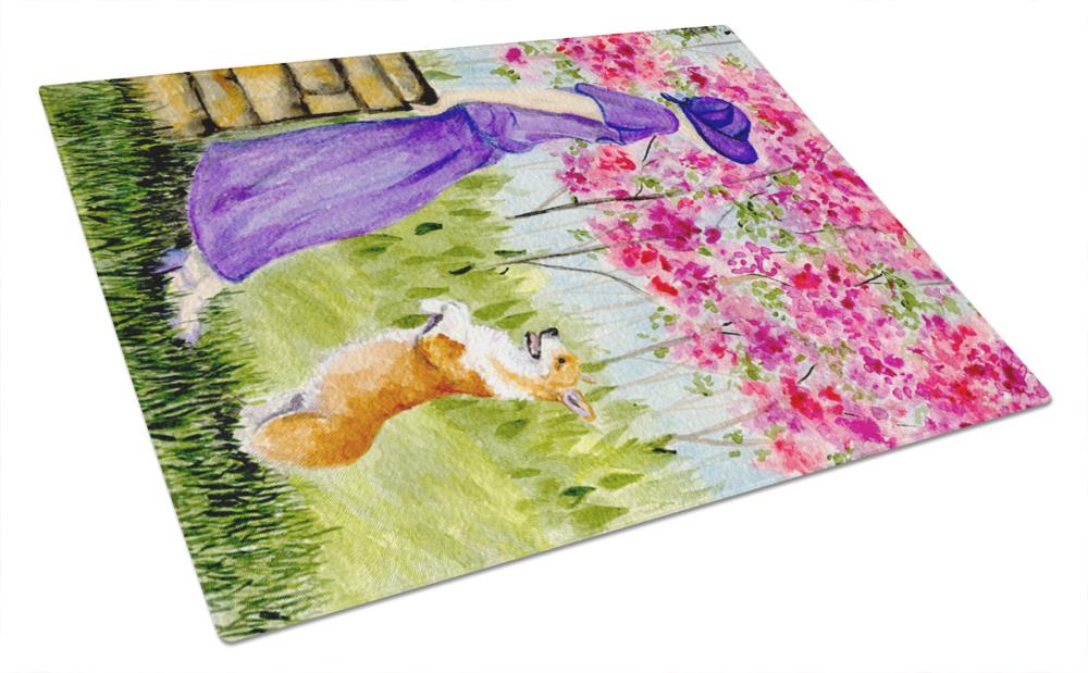 Caroline's Treasures SS8616LCB 11.25-in L x 15.75-in W Glass Cutting Board