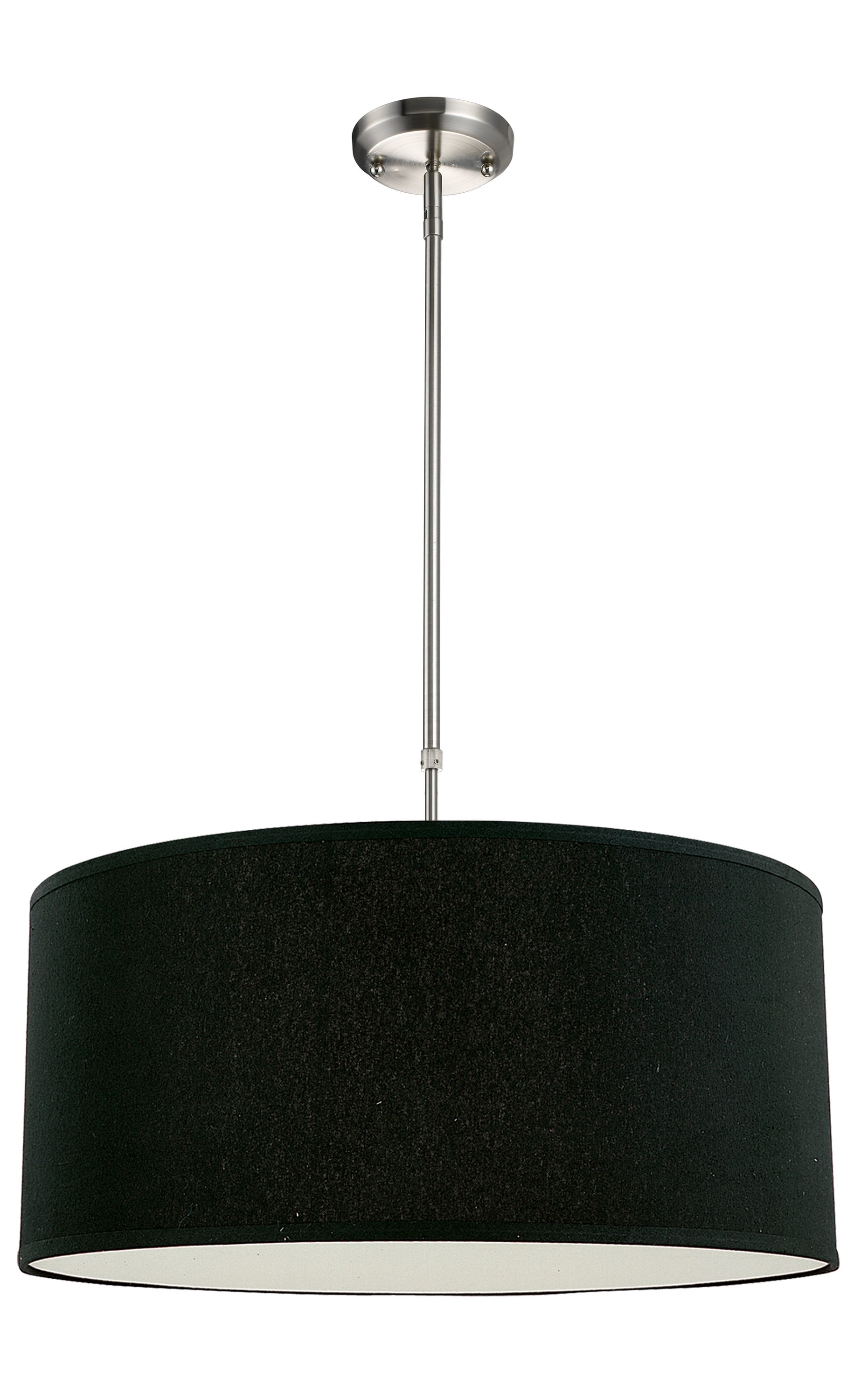 Z-Lite 171-24B-C Albion 3 -Light Brushed Nickel Modern/contemporary Drum Large Hanging Pendant light