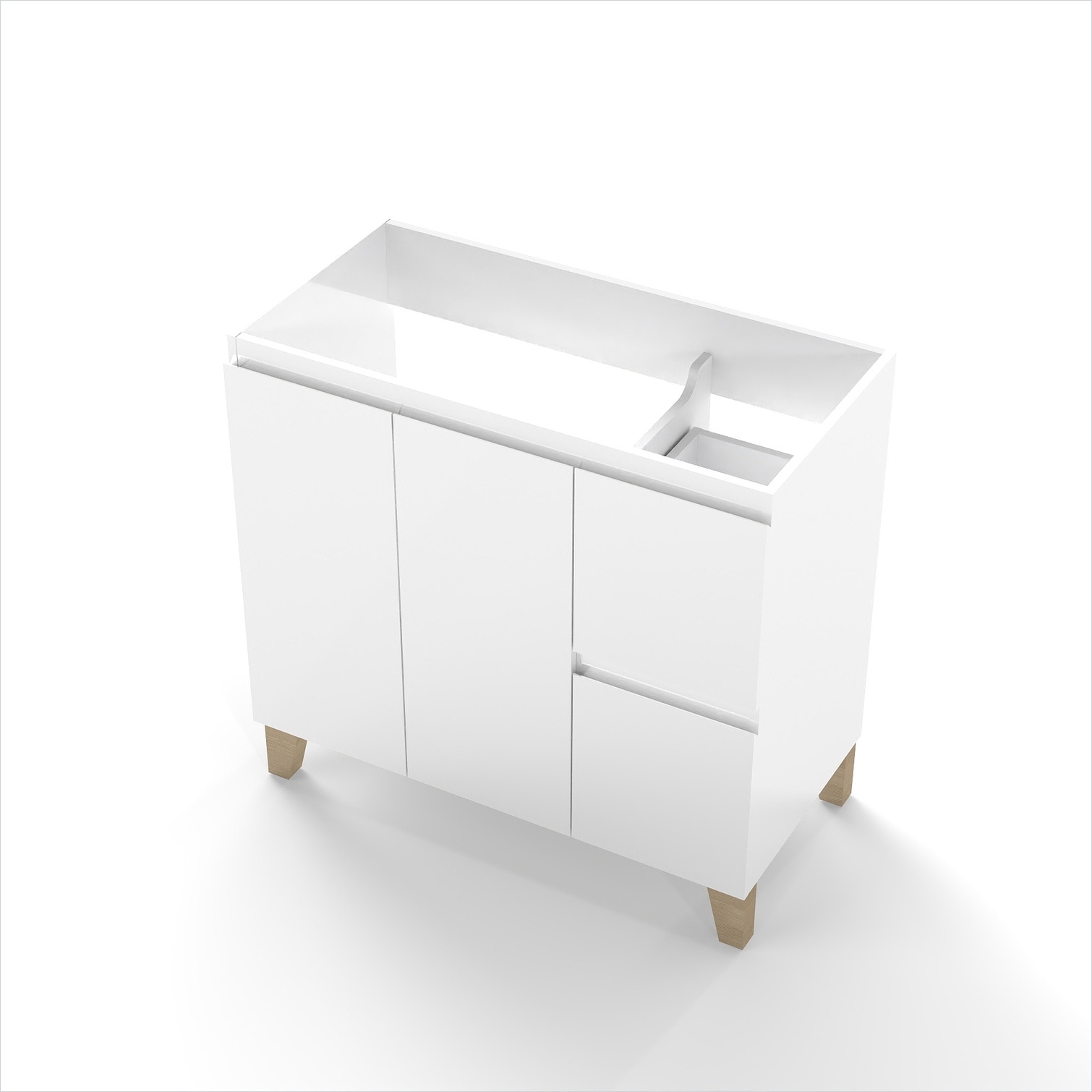Naturefalls 36-Inch Bathroom Vanity Cabinet without Top Soft-Close ...