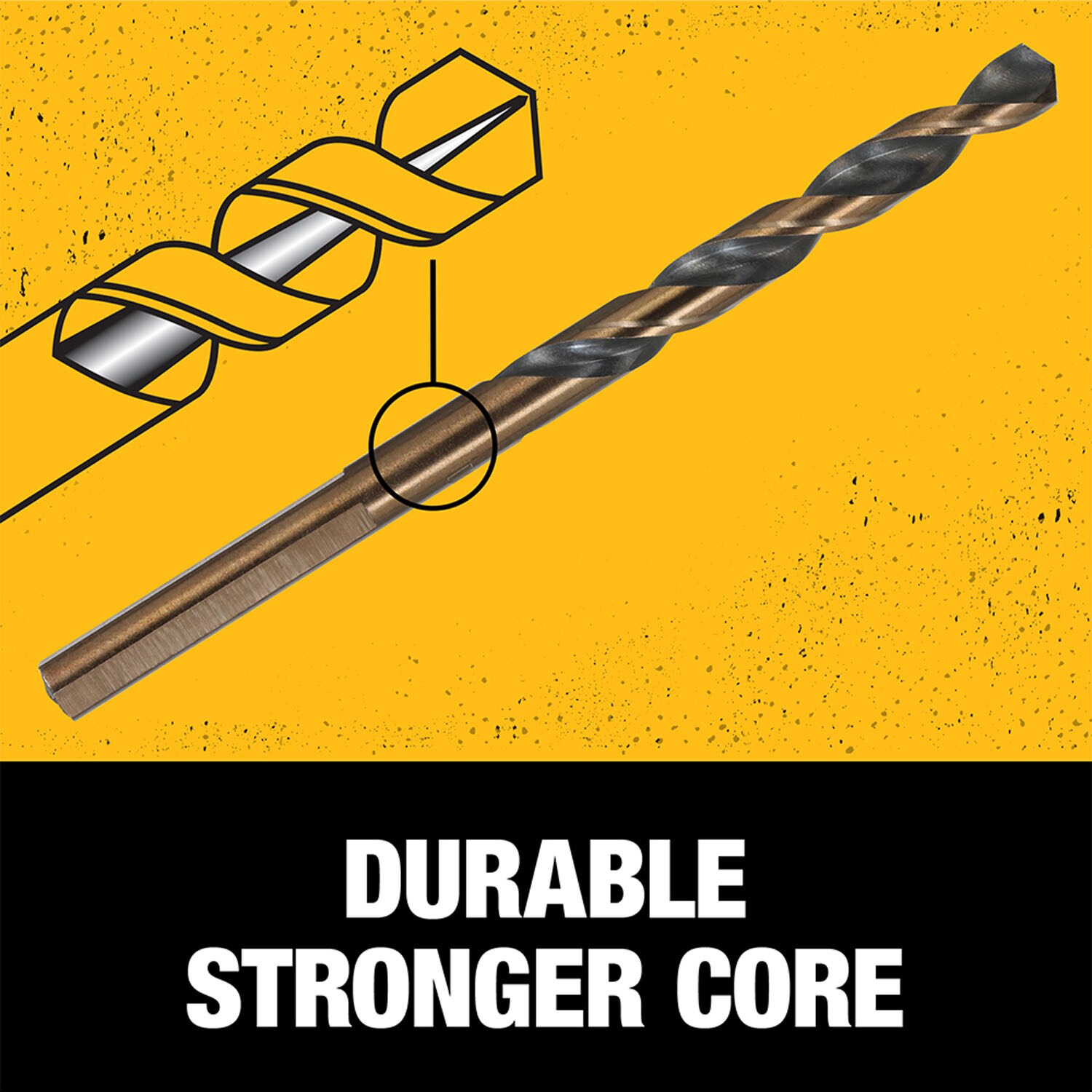 DEWALT 14-Piece Assorted Black and Gold Coated HSS Jobber Length Twist Drill Bit Set