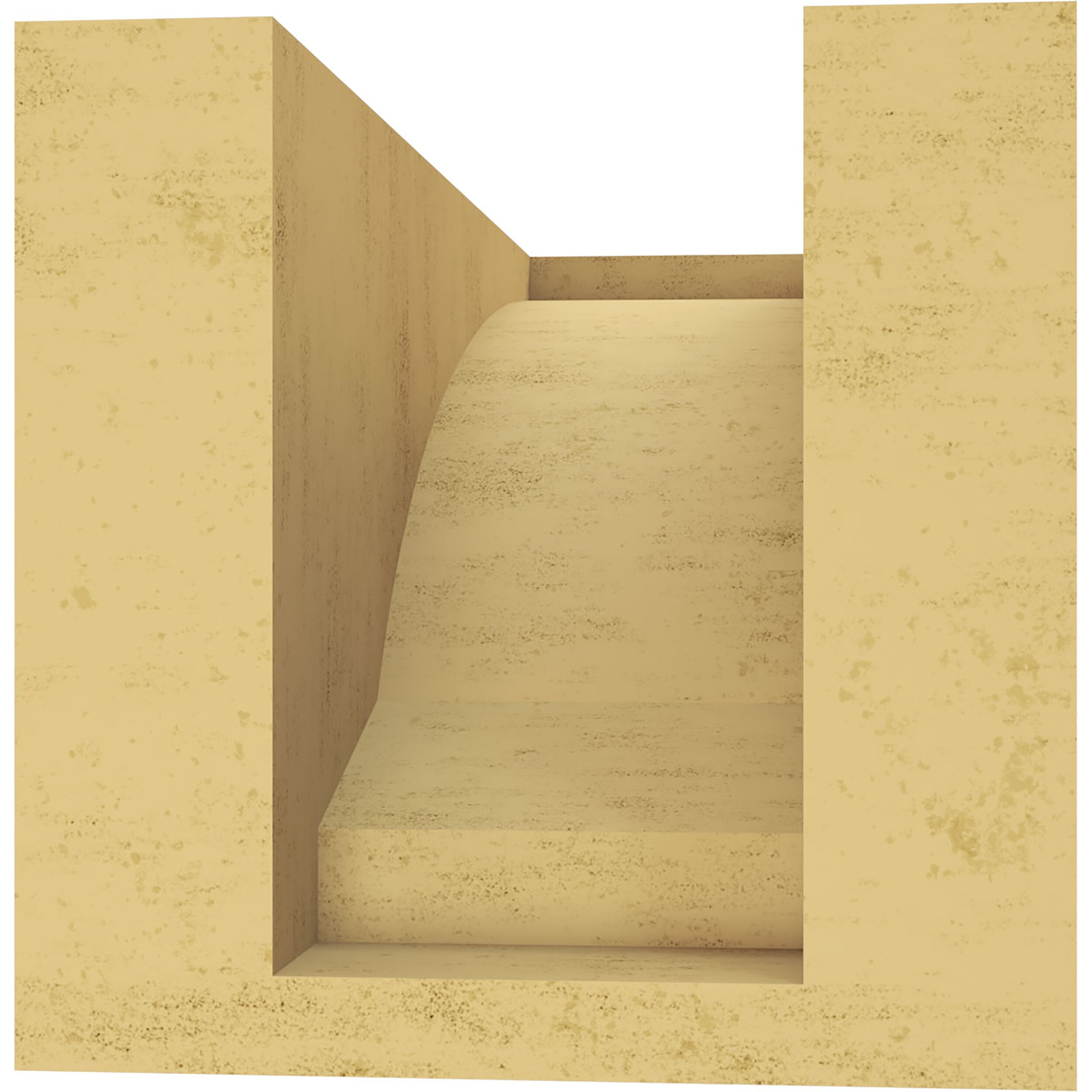Primed Tan Faux Cedar Woodgrain Corbel, 4" x 4" x 8"