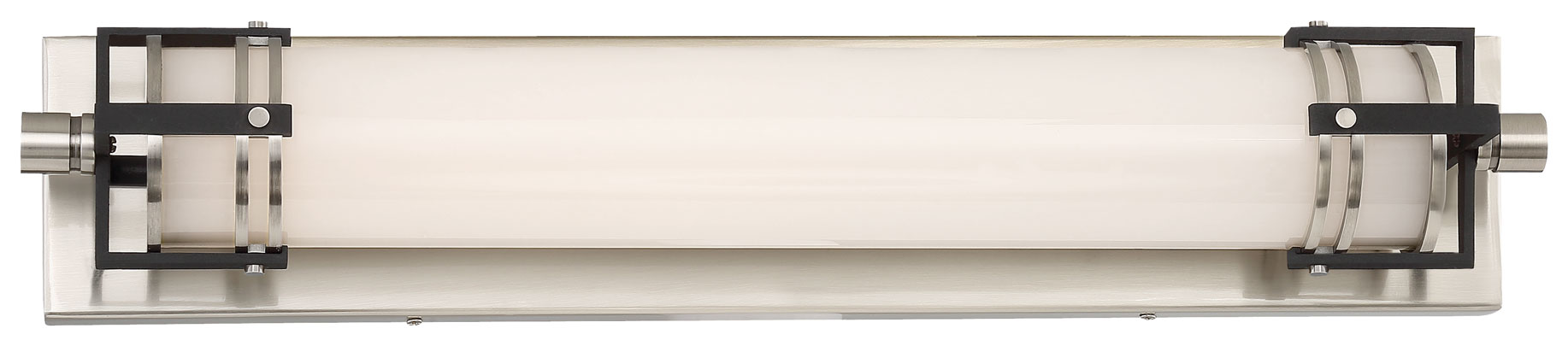 Minka Lavery 241-420-L Lavery 24-in 1-Light Brushed Nickel with Sand Black LED Transitional Vanity Light Bar