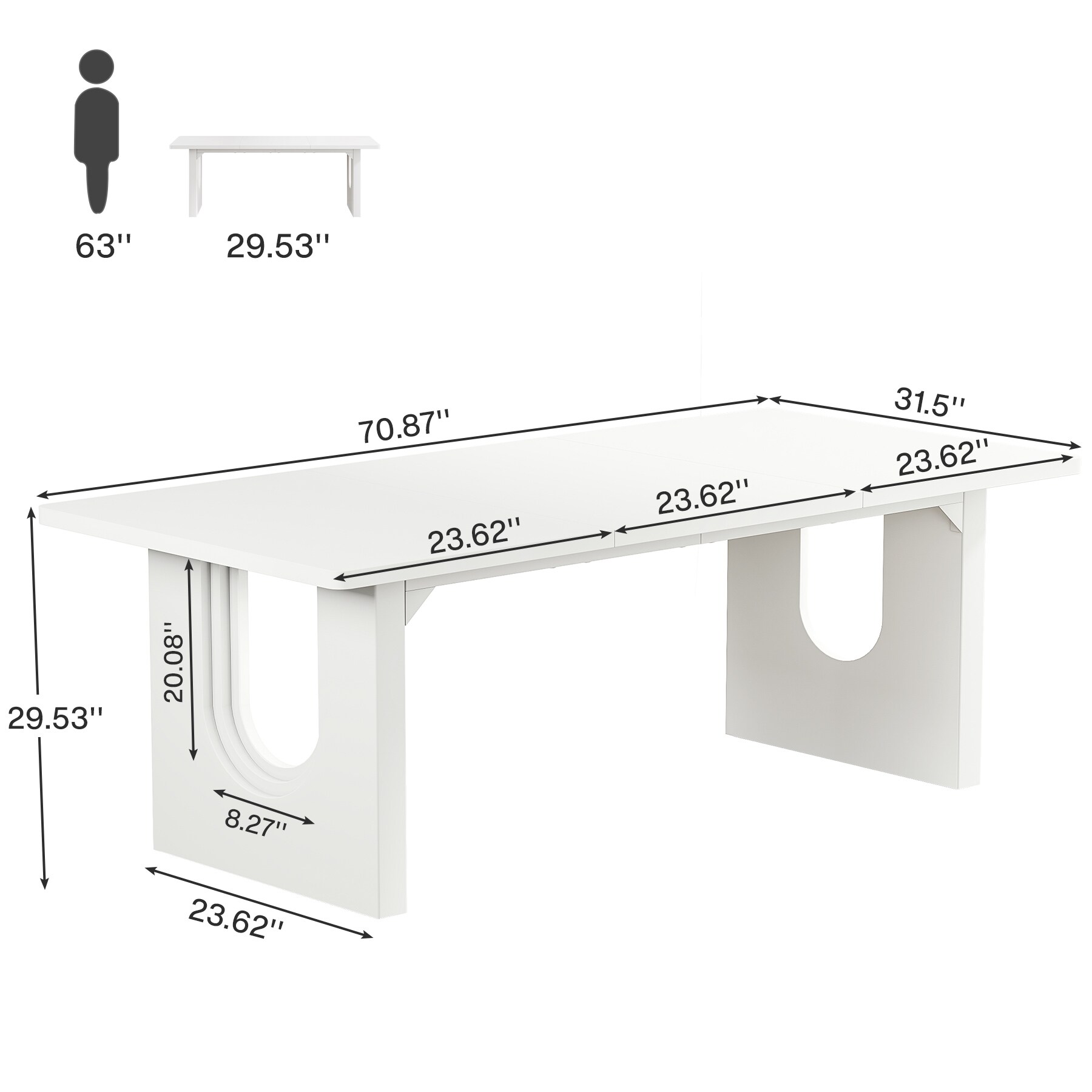 Tribesigns LWOYJL-1011YY desks - View #10