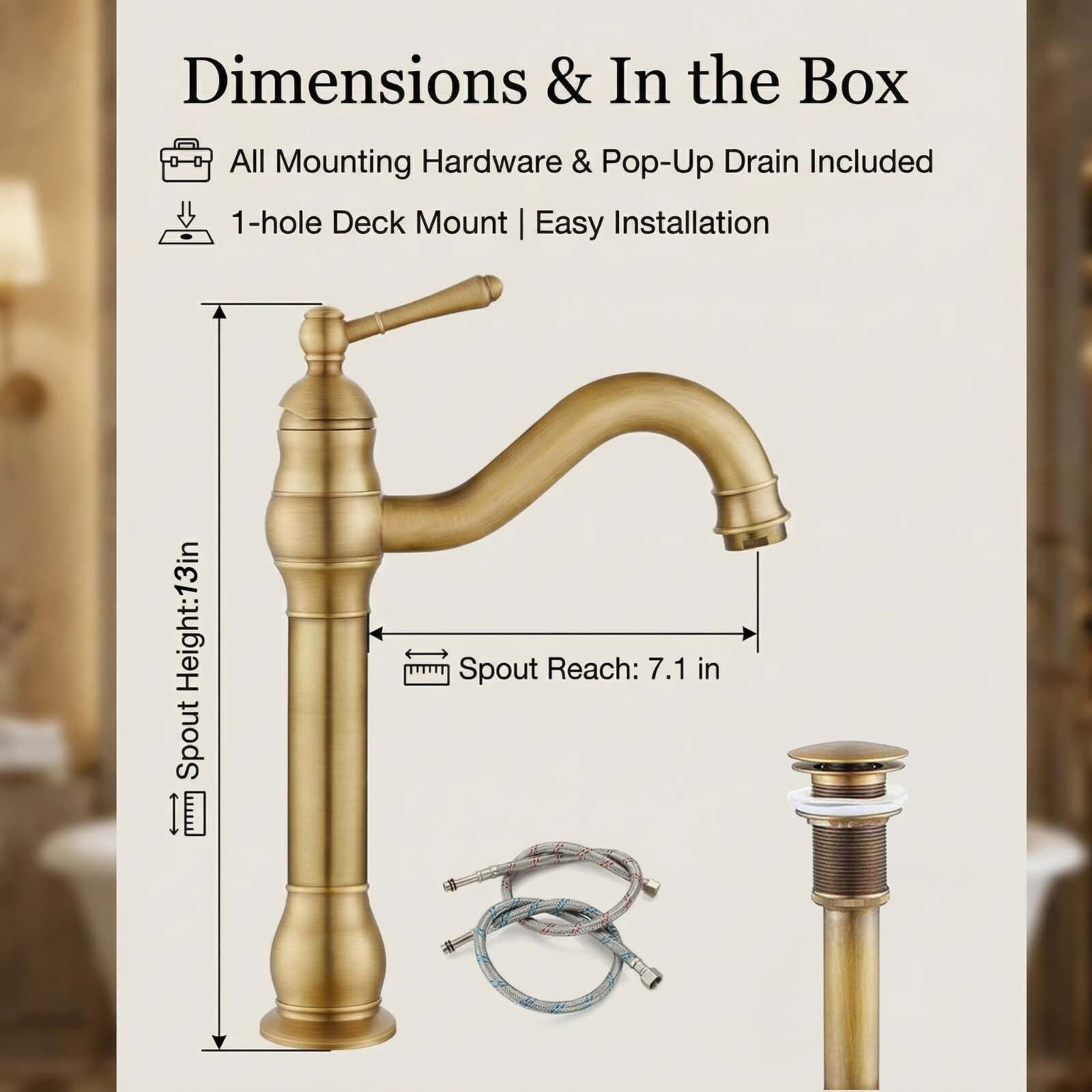 BYH B-VSF001-BG Lavatory-Faucets - View #6
