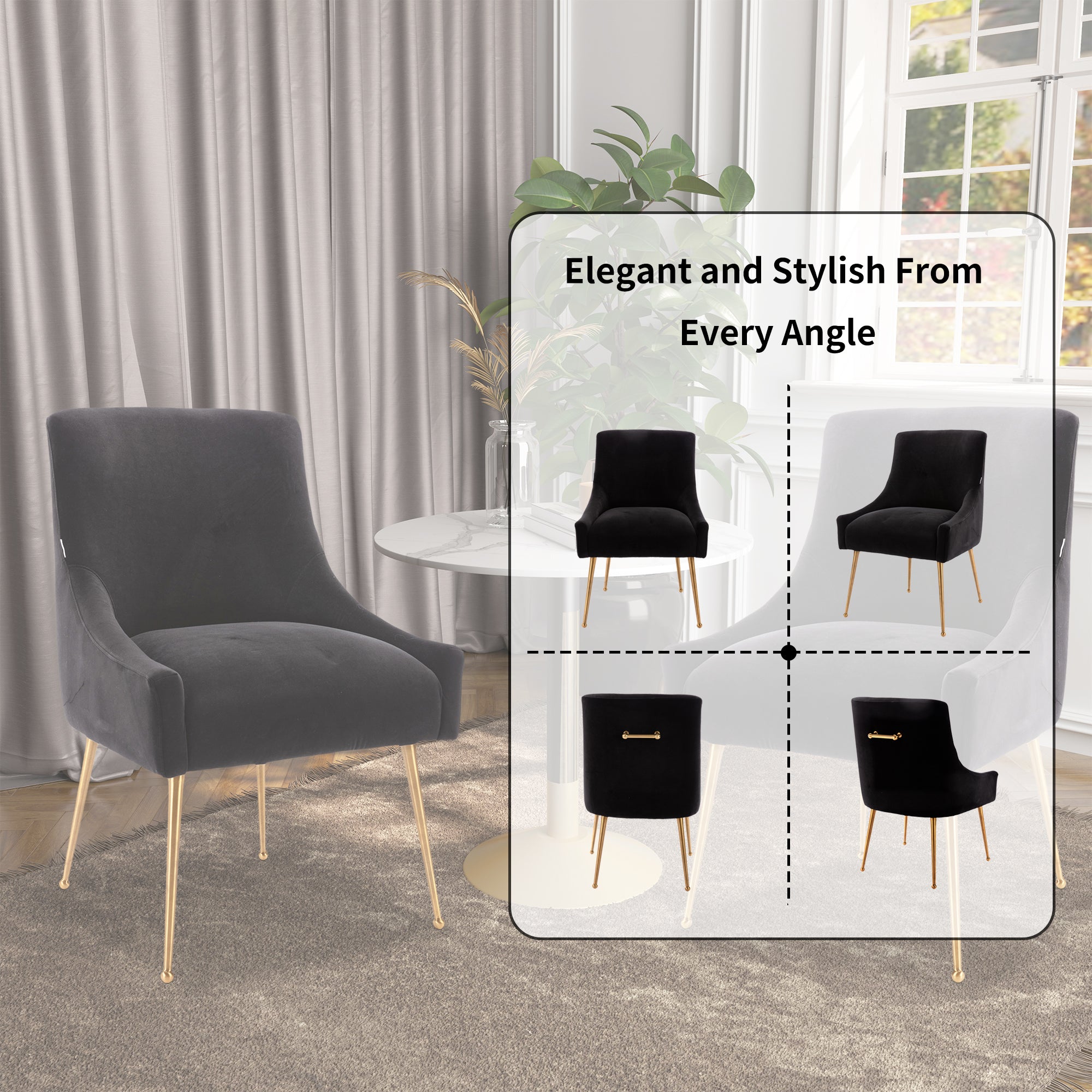 Boyel Living HFSN-700BLACK Dining-Chairs - View #6