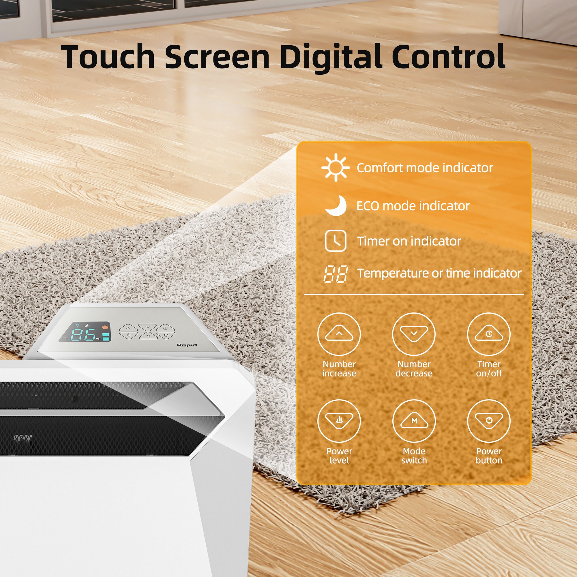 EdenDirect NCK-2.0EF-WHITE Portable-Electric-Heat - View #3
