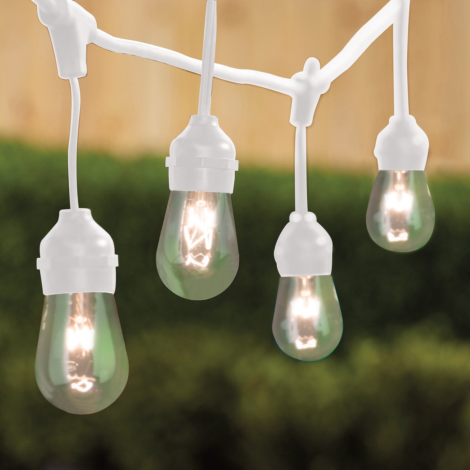 Harbor Breeze 24ft 12Light Plugin White Outdoor LED Edison String