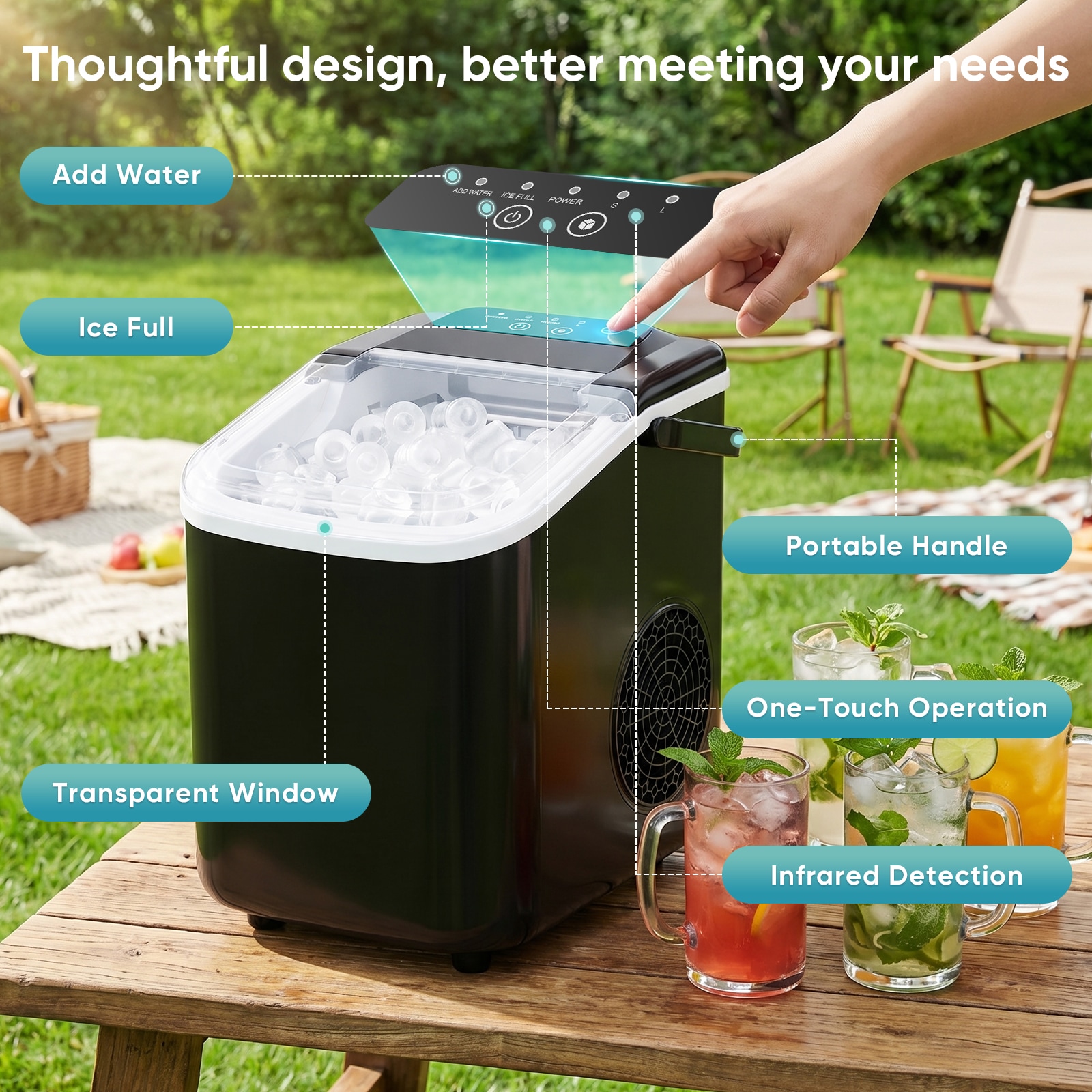 Sweetcrispy L-AH-ZBJ41XX-1D2BK Ice-Makers - View #3