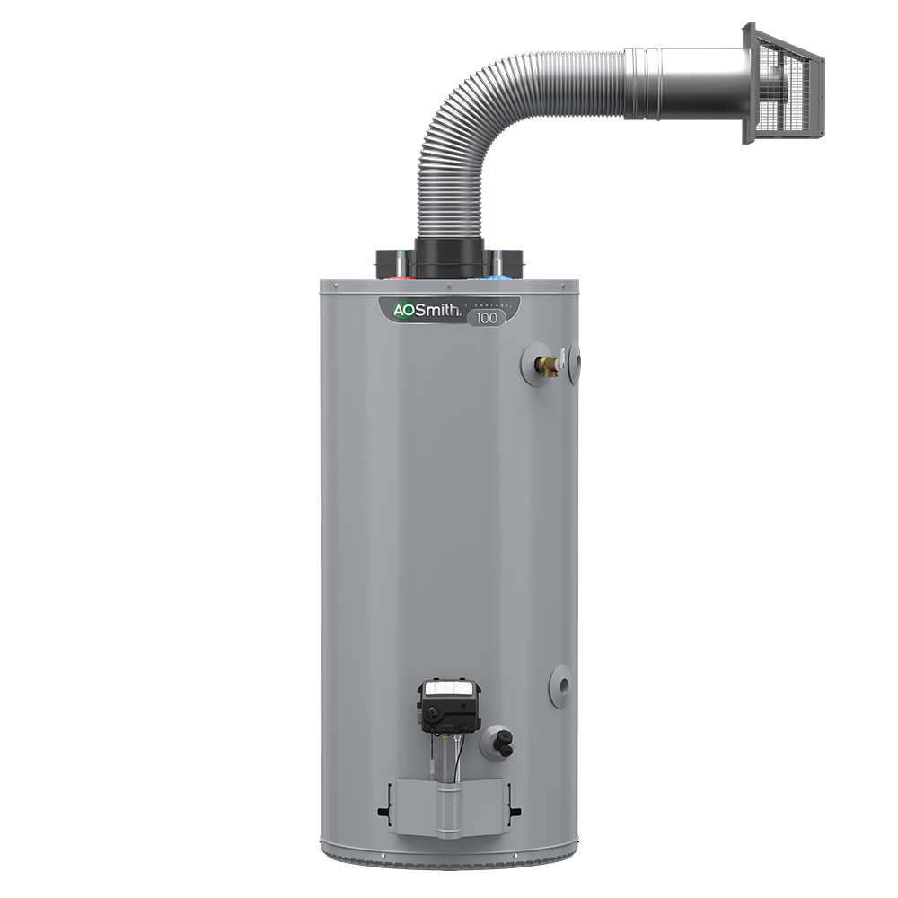 Signature 100 40-Gallon Short 6-year Limited 38000-BTU Natural Gas Water Heater | - A.O. Smith G6-DVS4038NVL