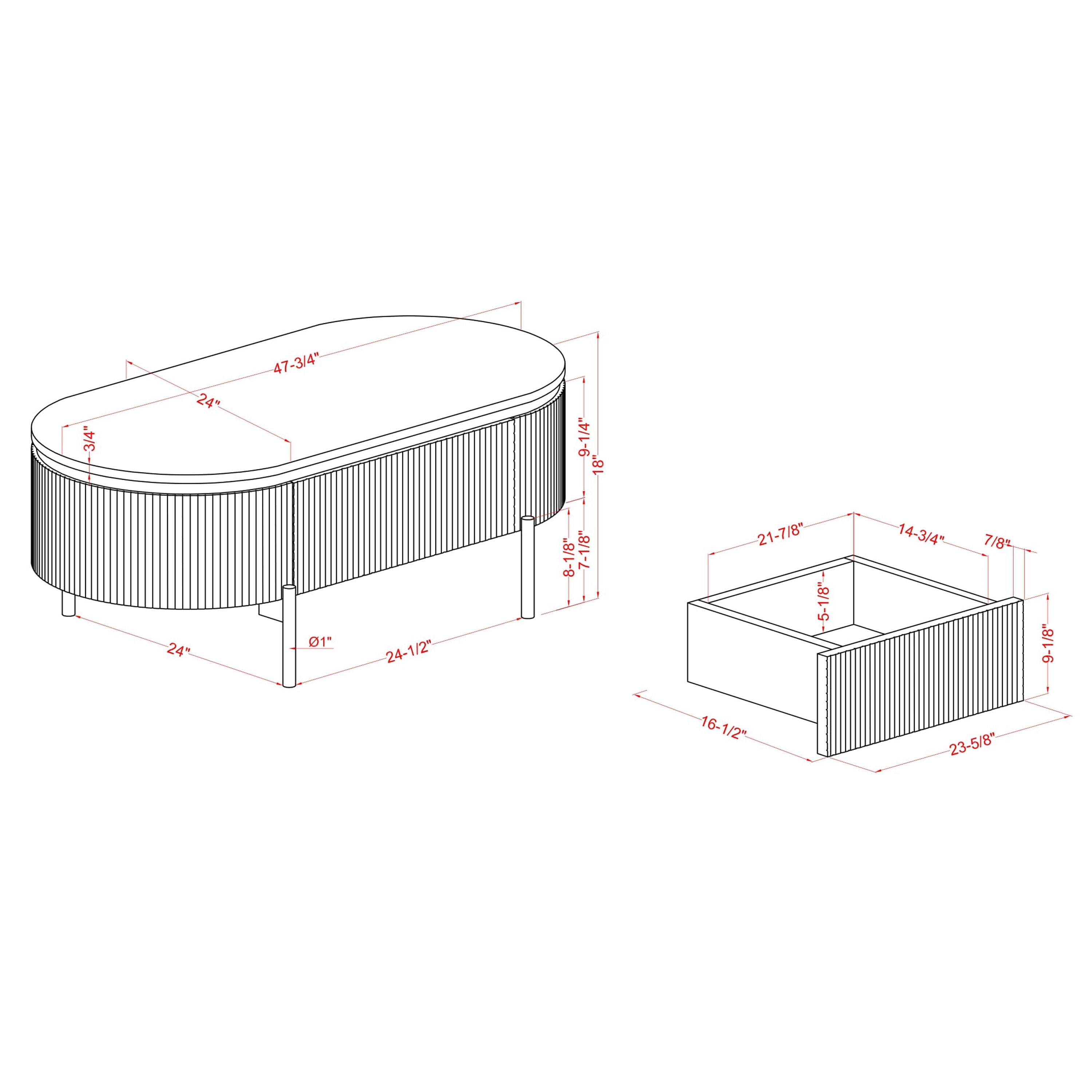 Furniture of America IDF-4412GR-C Coffee-Tables - View #10