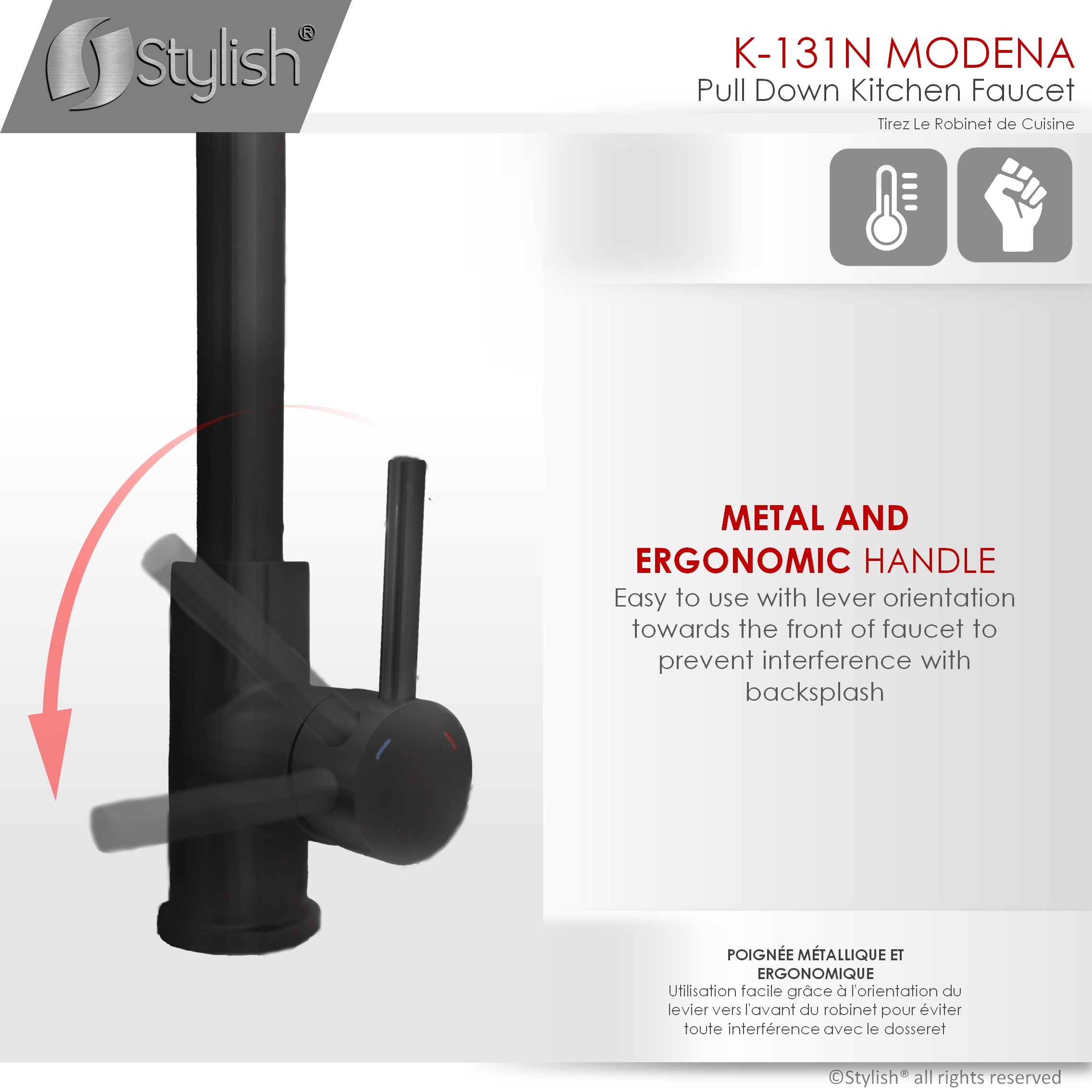 Stylish K-131N Kitchen-Faucets - View #7