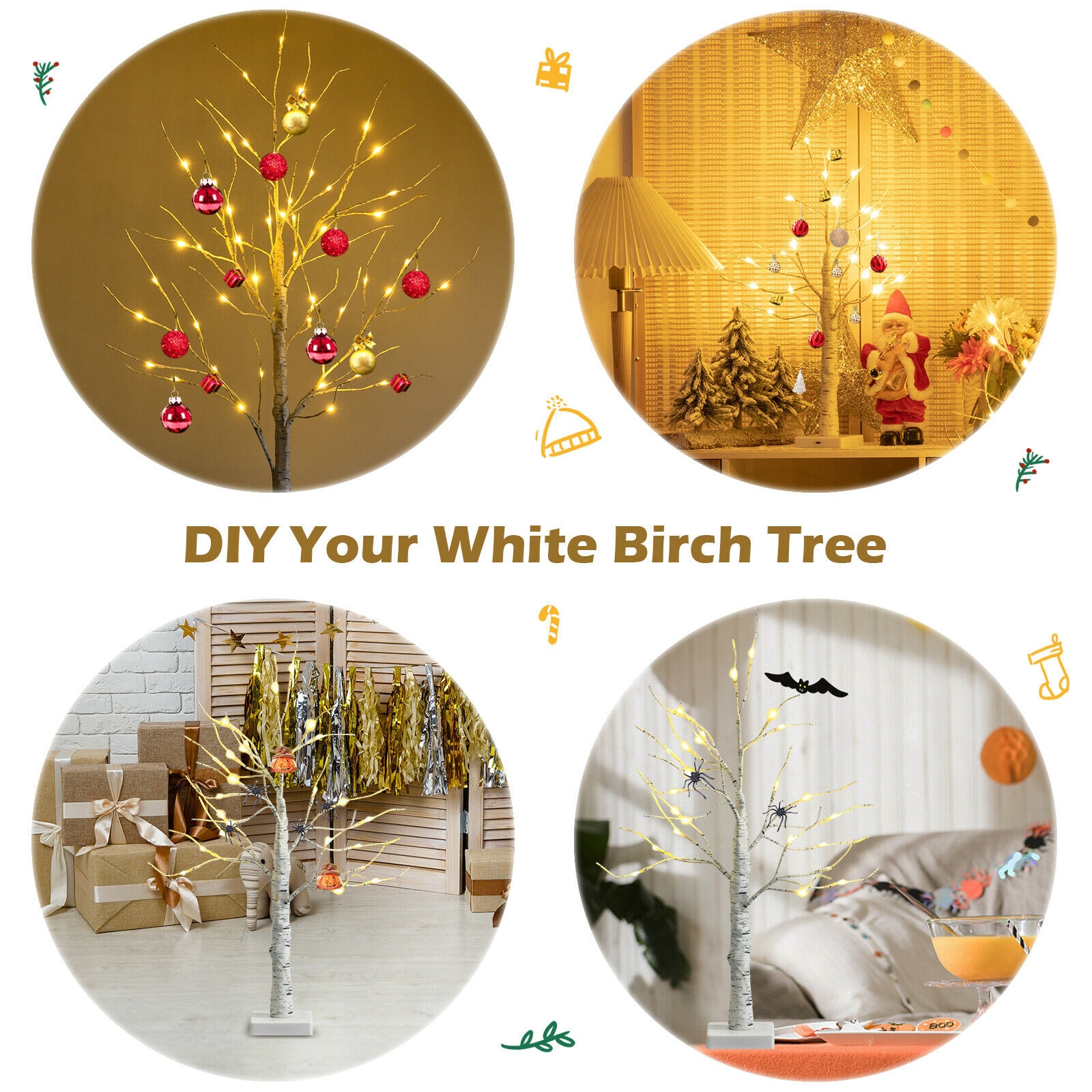 WELLFOR CM-HWY-22079 Table-Christmas-Decorations - View #5