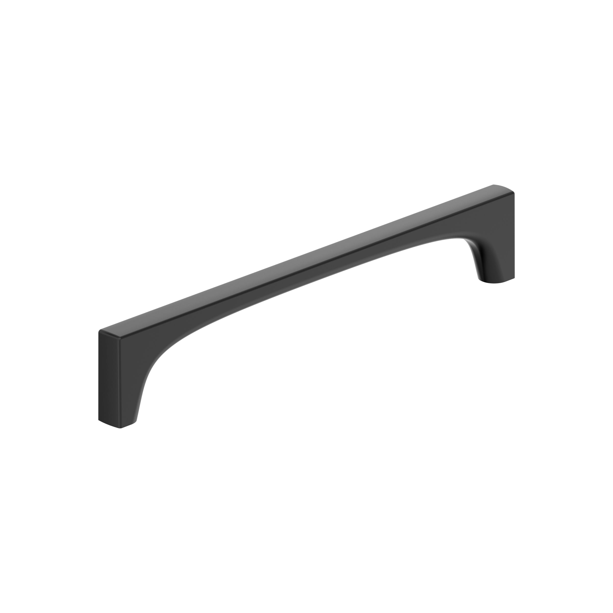 Amerock BP37426MB Merced 7-9/16-in , 192mm Center to Center Matte Black Rectangular Bar