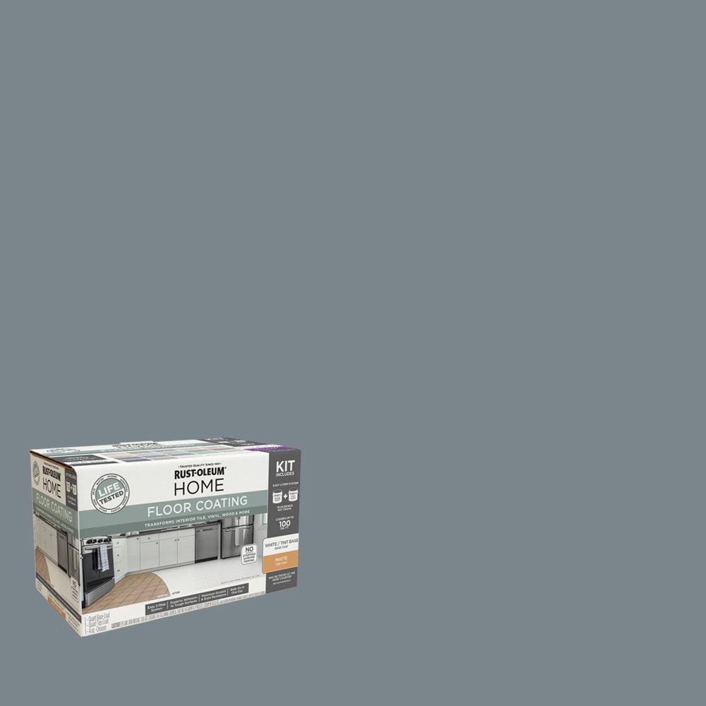 Rust-Oleum 363686T Home Floor Coating French Gray Matte Interior Porch and Floor paint ( Kit )