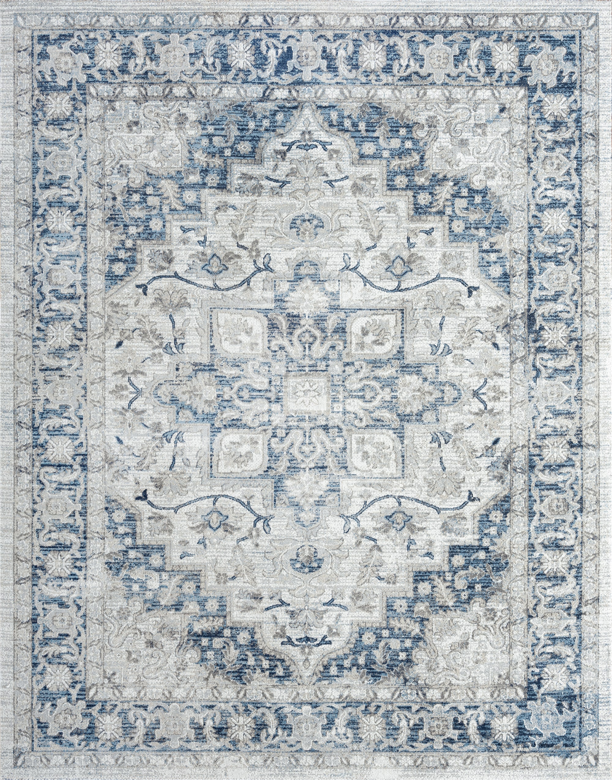 Palazzo 5' x 8' Gray Synthetic Modern Rectangular Rug