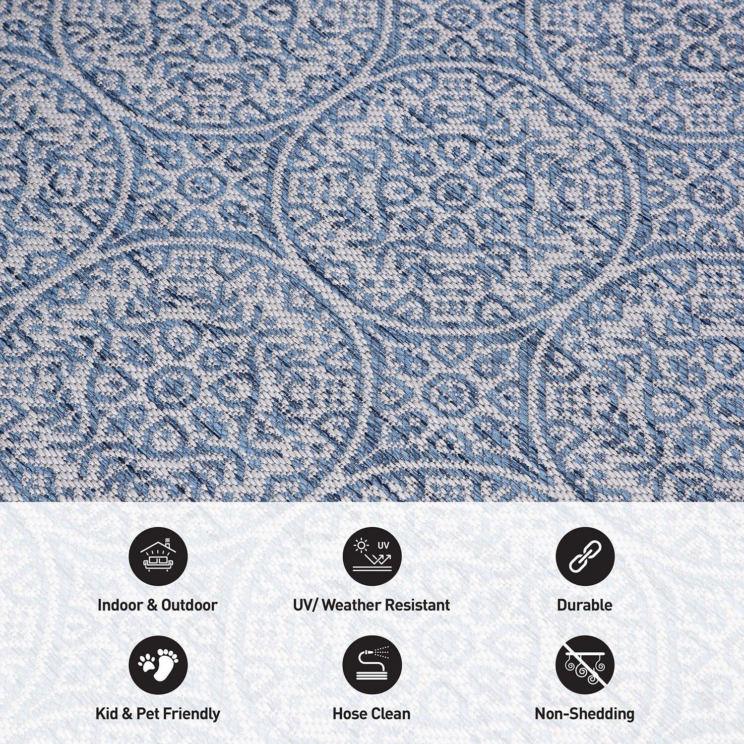 World Rug Gallery 121BLUE2X3 rugs - View #5