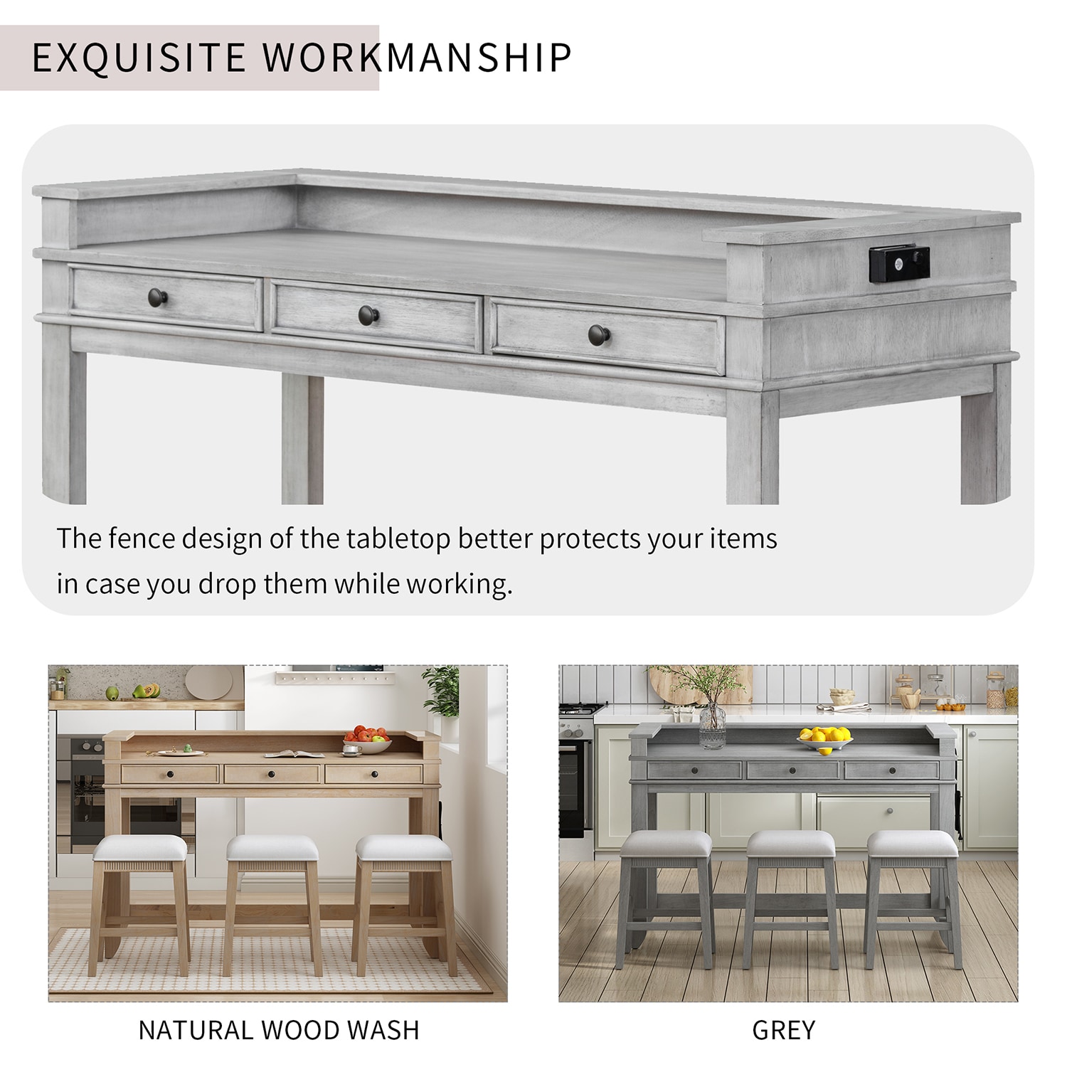 SINOFURN SYA010284GY Dining-Sets - View #9