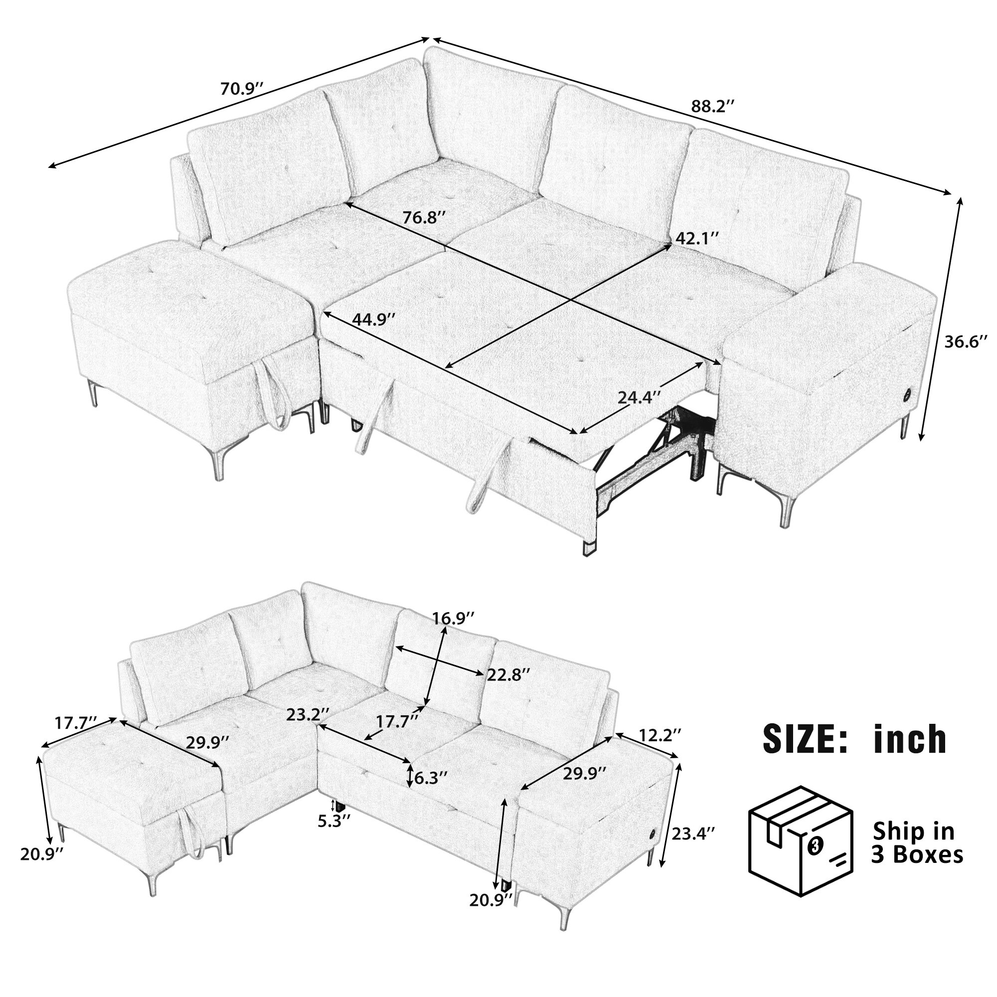 ModernLuxe N719S001830E Sofas-Loveseats - View #20