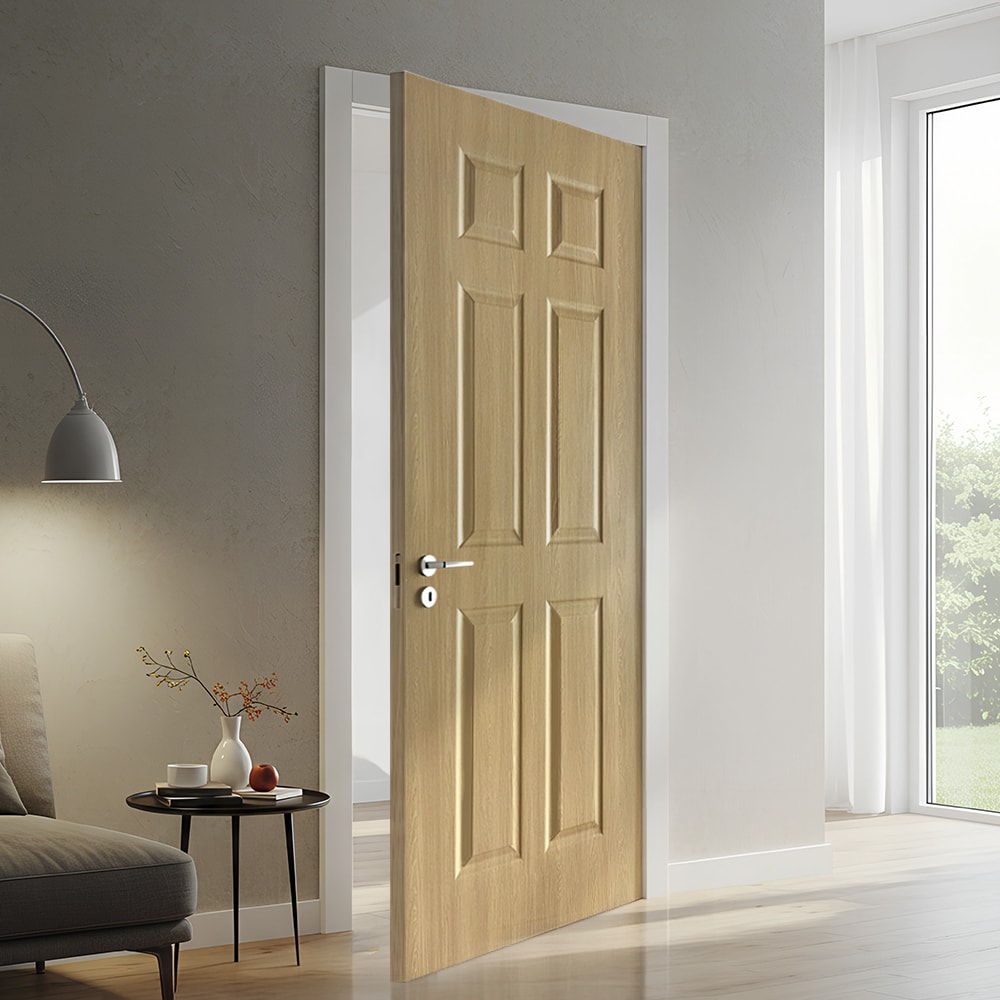 CALHOME OAK-6PANEL-80X30 Slab-Doors - View #4