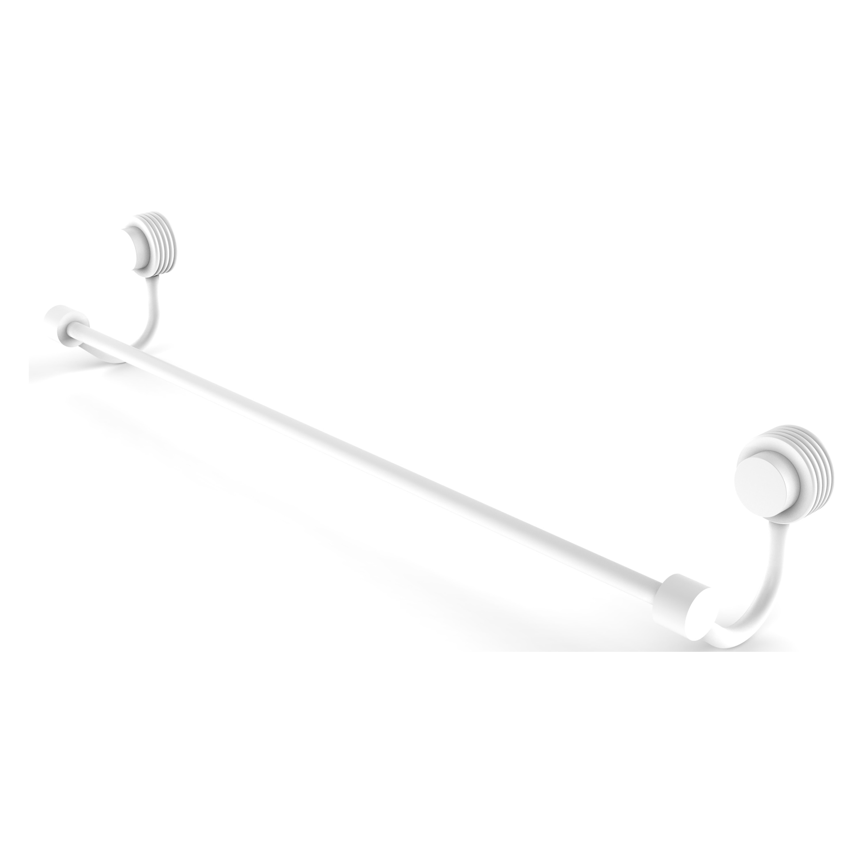 Allied Brass 421G/30-WHM Venus 30-in Matte White Wall mount Single Towel Bar