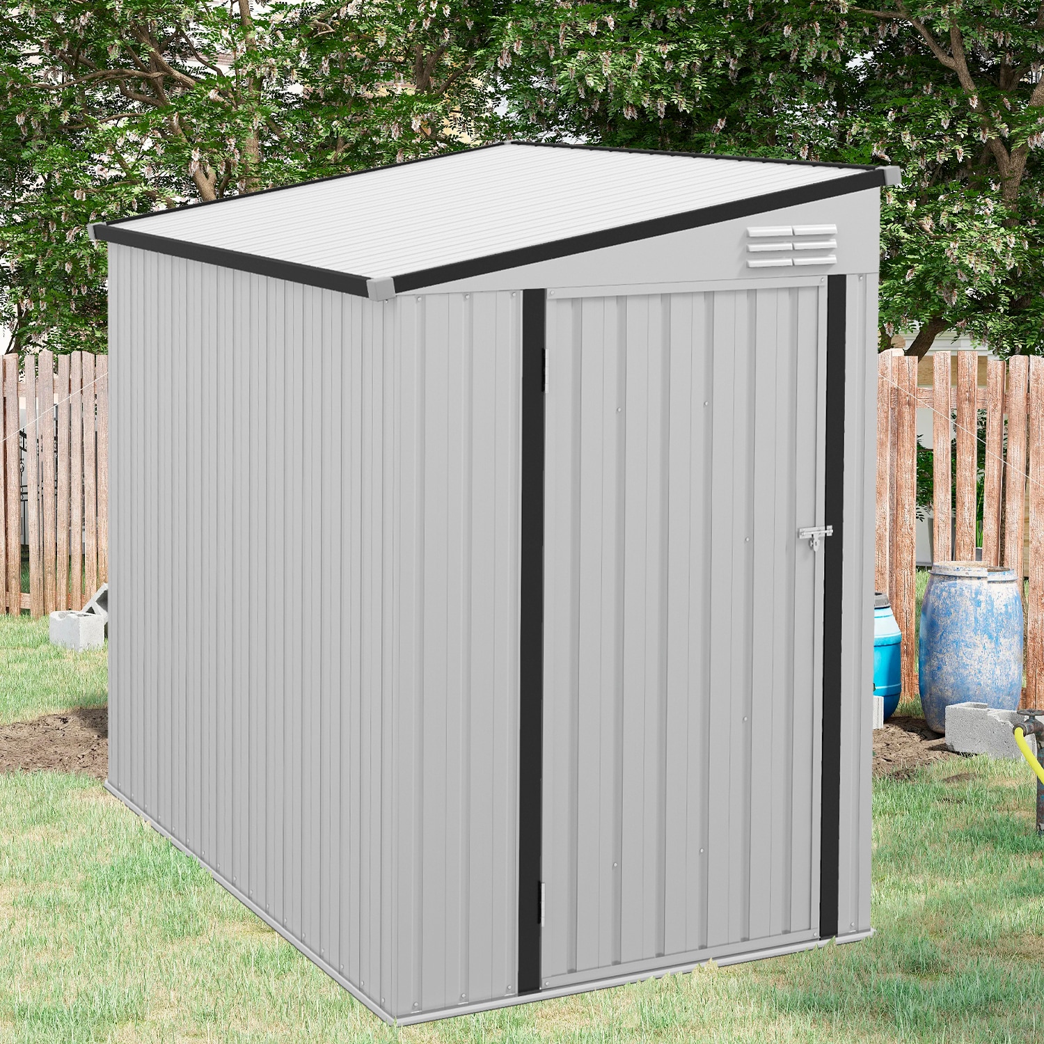 Maincraft D01-OSS35 4-ft x 6-ft Galvanized steel Storage Shed