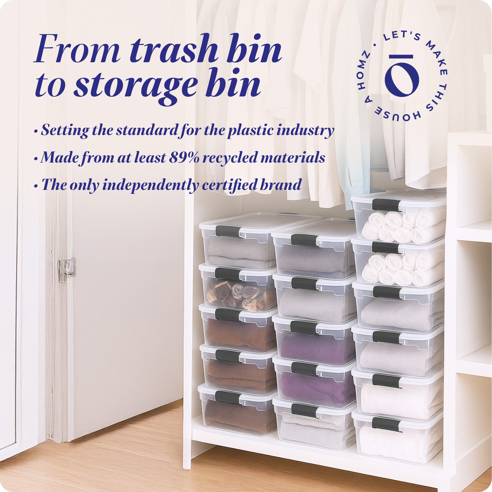 Homz Products 4 X 3420CLGRDC.04 Bins-Baskets - View #6