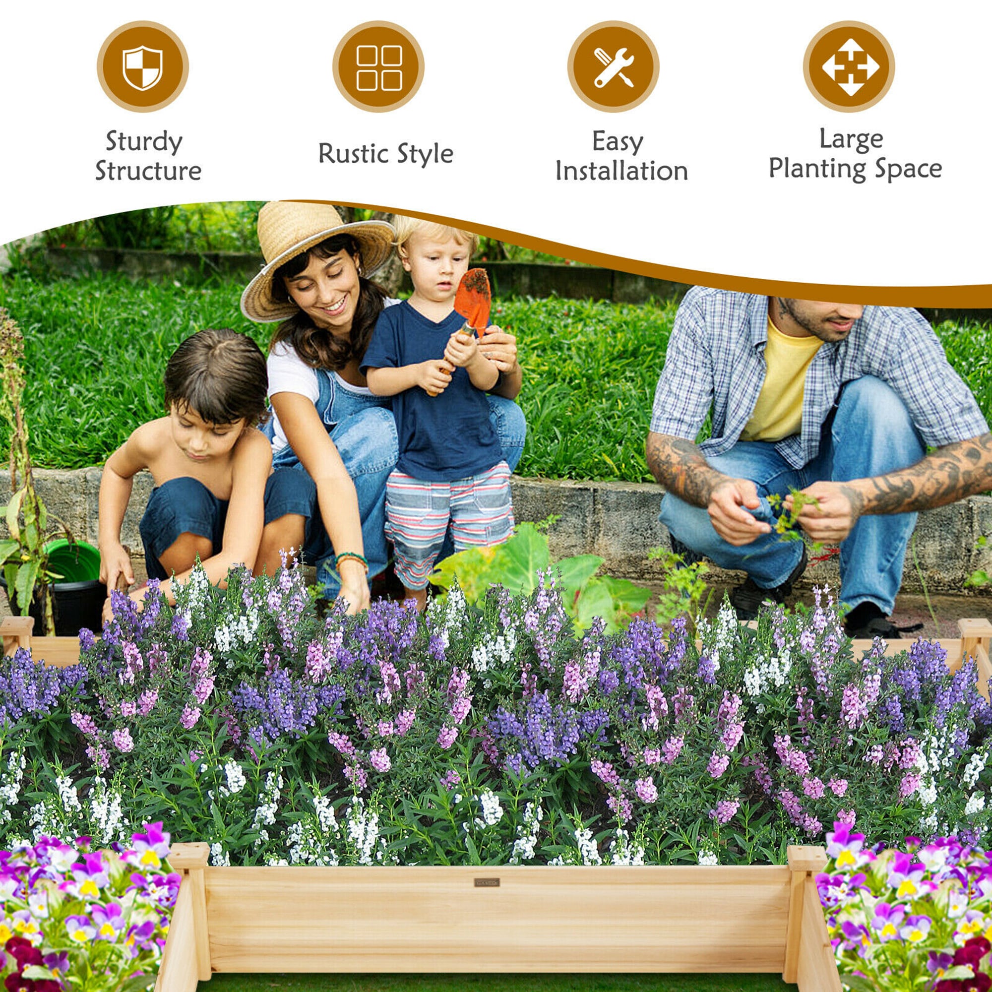 Costway LWS00536 Raised-Garden-Beds - View #3