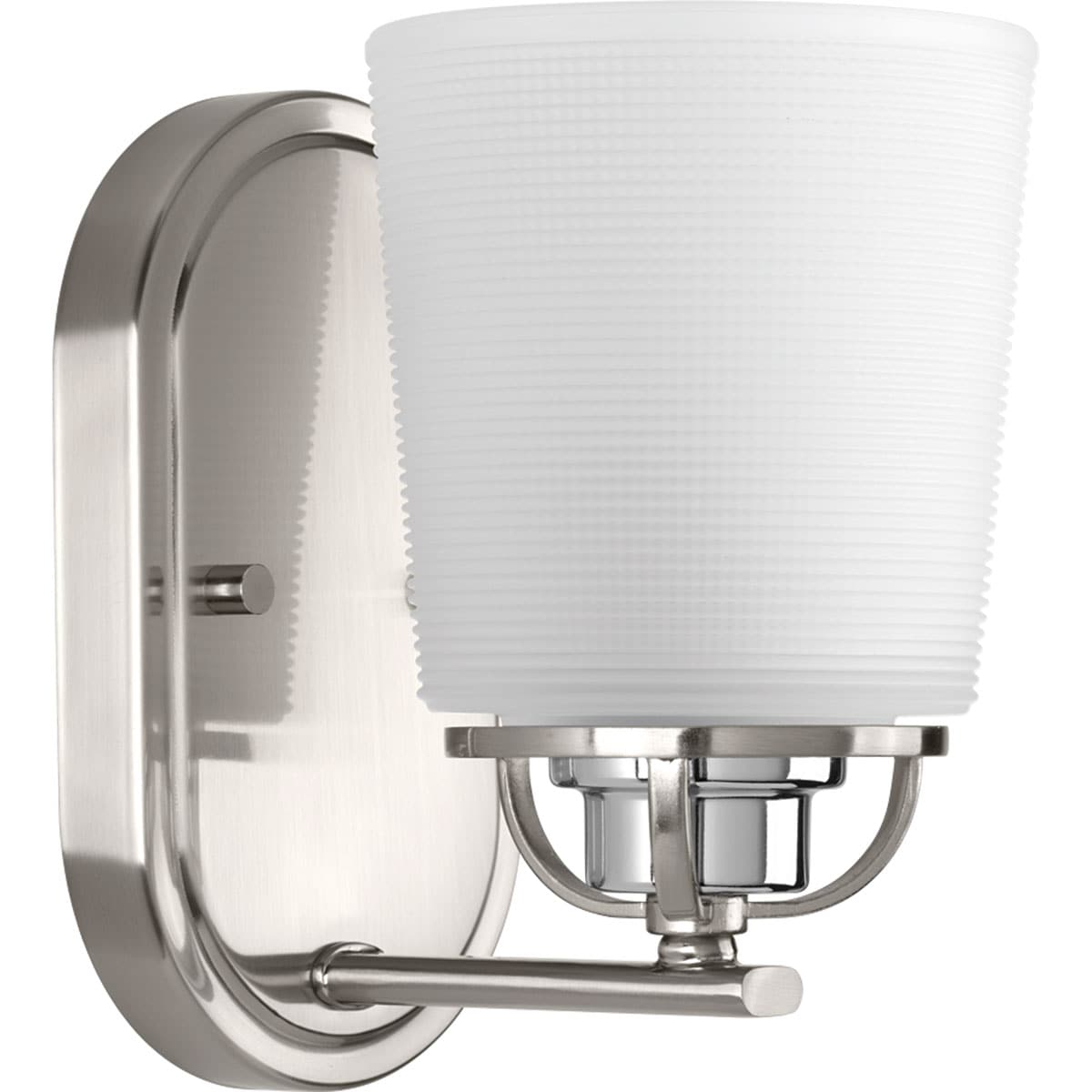 Progress Lighting P300004-009 West Village 5.12-in 1 -Light Brushed Nickel Traditional Vanity light