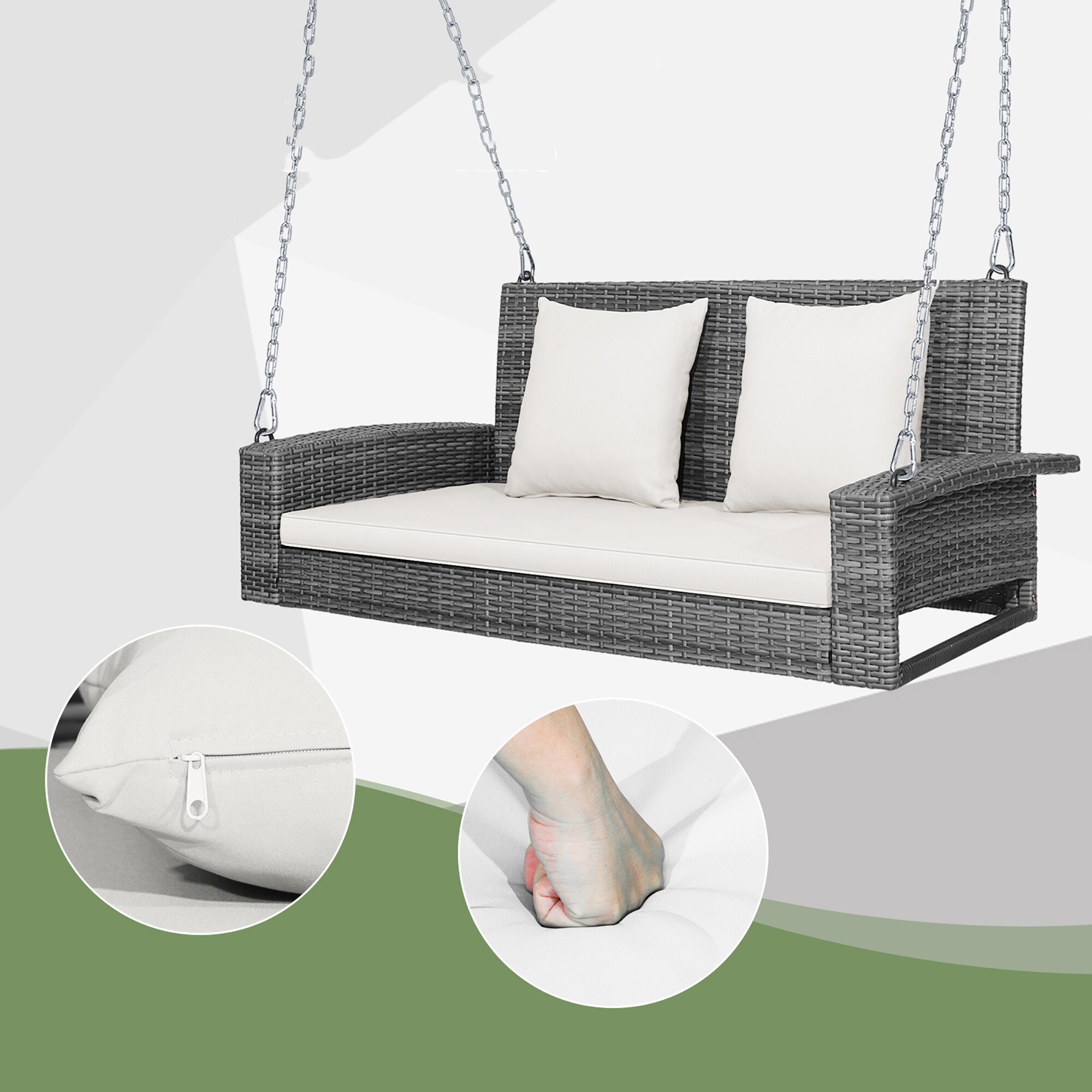 Costway HW69619WH Patio-Chairs - View #4
