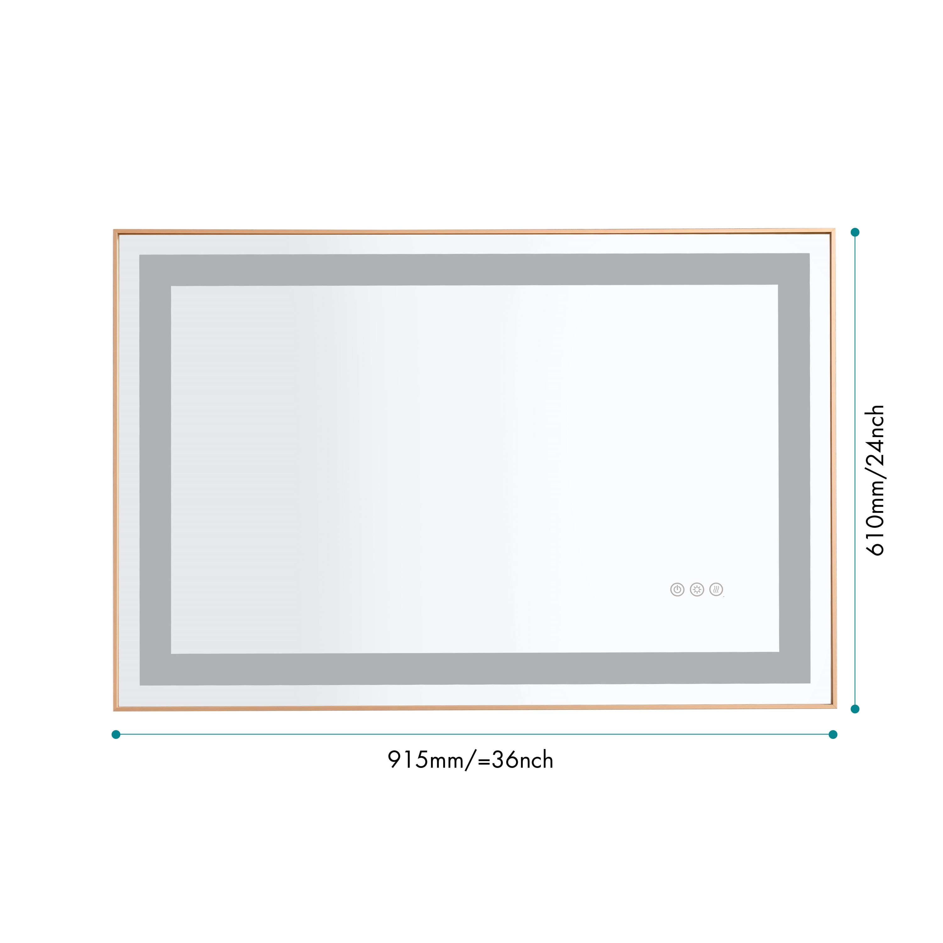 WELLFOR AMBE-053224 Framed-Bath-Mirrors - View #2