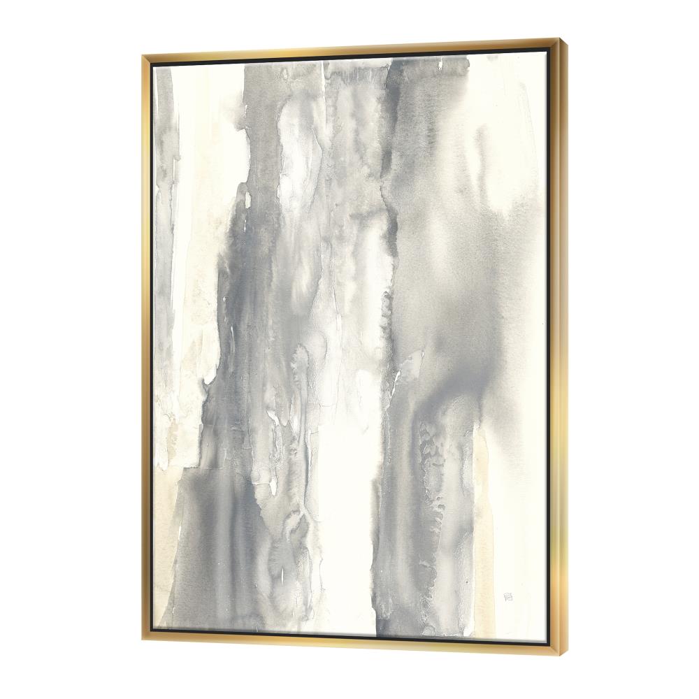 Designart FL30440-36-46-GD Gold Wood Floater Frame 46-in H x 36-in W Modern Print on Canvas