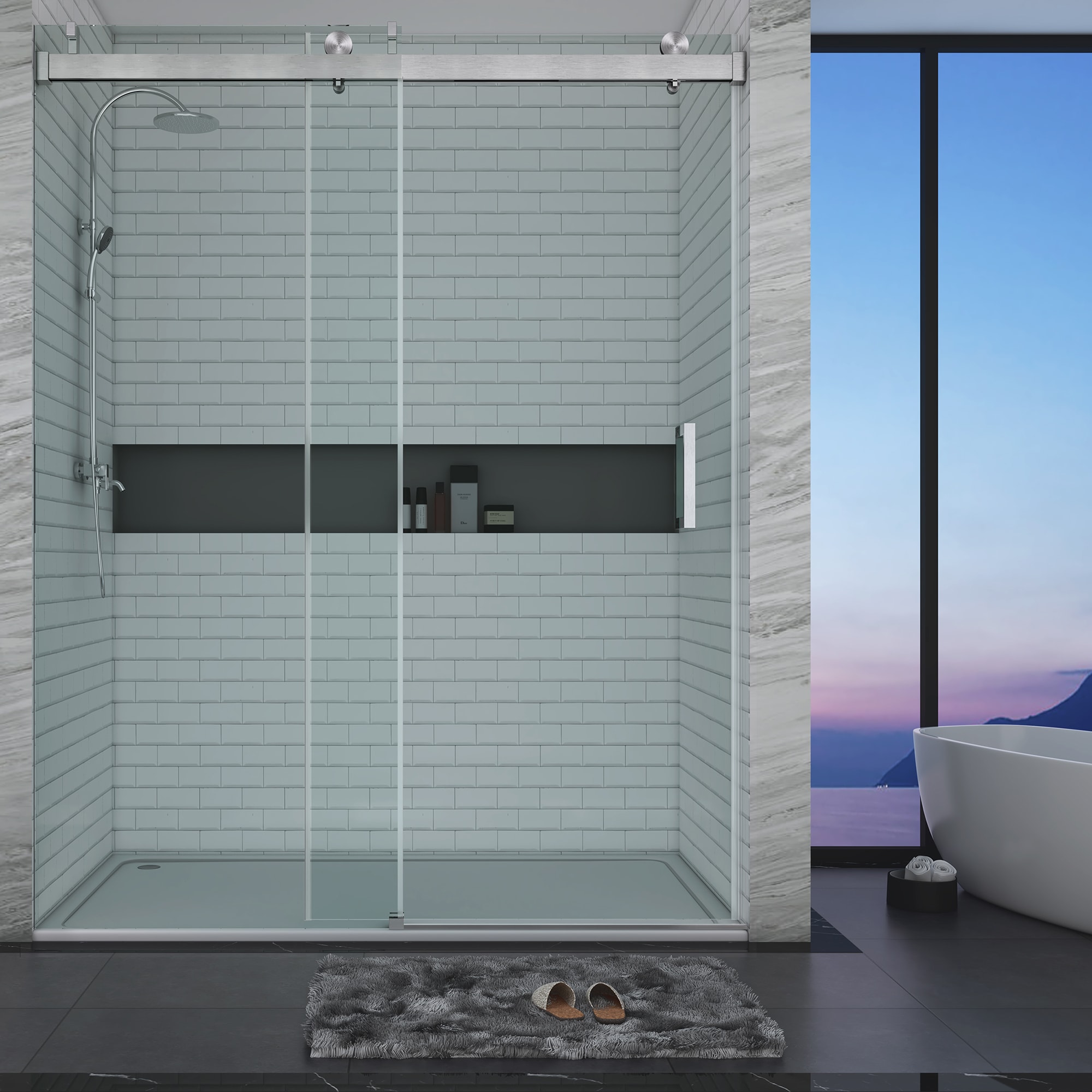 CASAINC CVY-SS08-72BR Shower-Doors - View #2