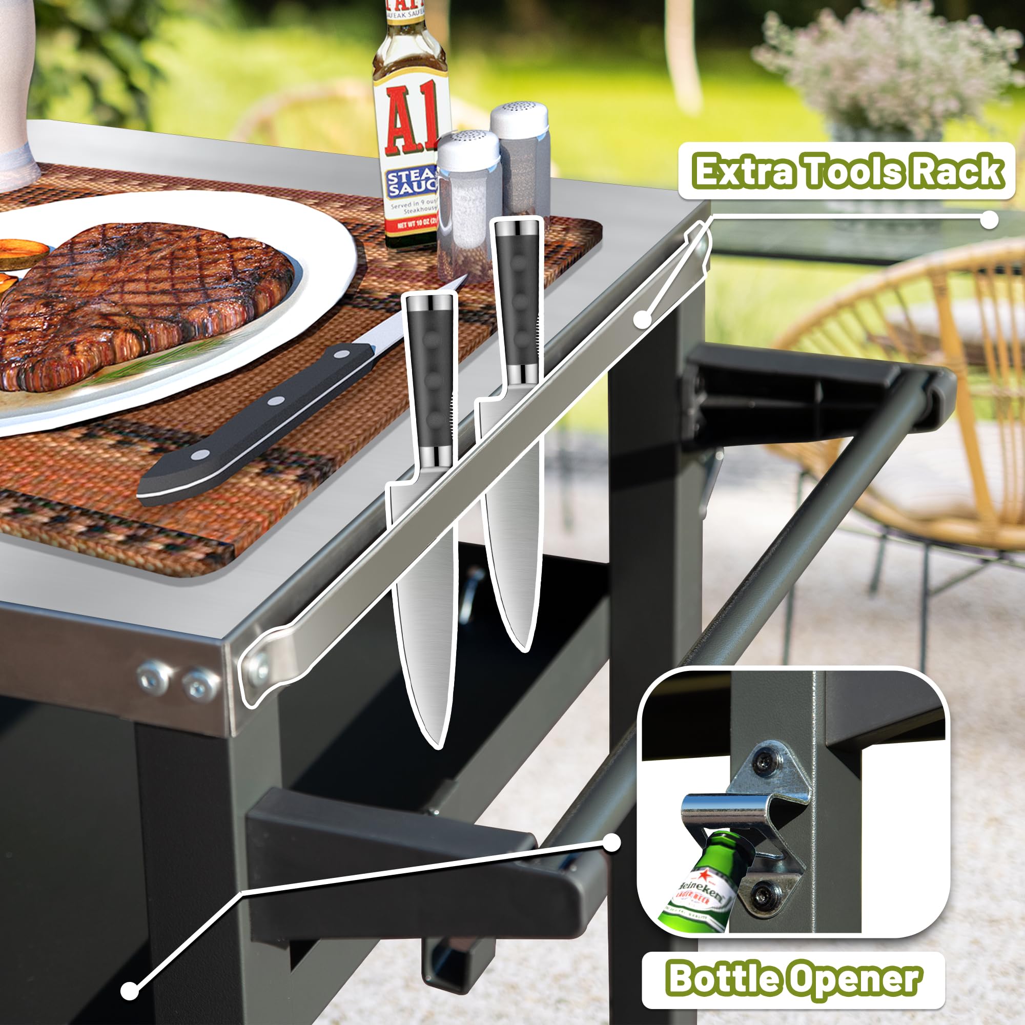GDFStudio 333957 Grill-Carts-Grill-Stands - View #5