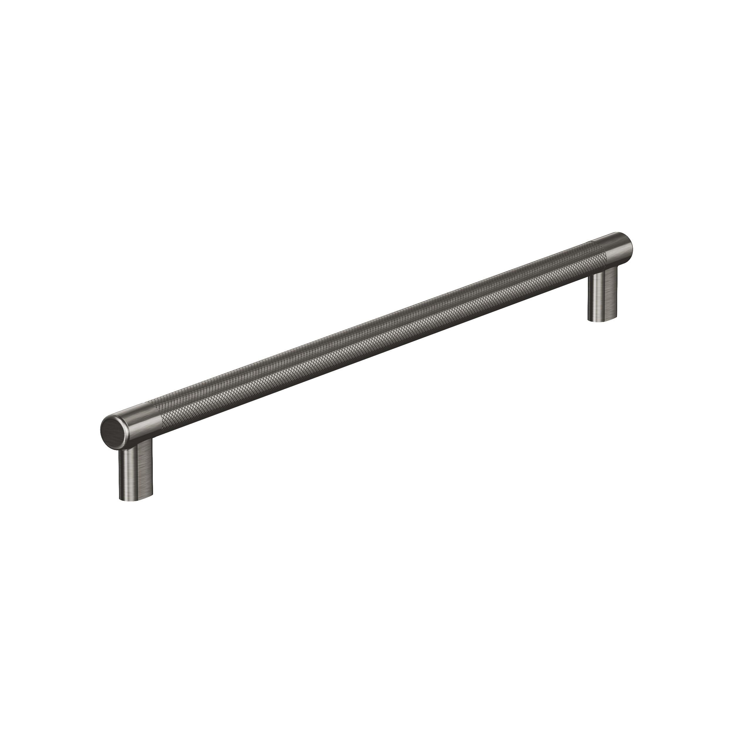Amerock BP54071GM Bronx 18-in , 457mm Center to Center Gunmetal Cylindrical Bar For Use on Appliances Drawer Pulls