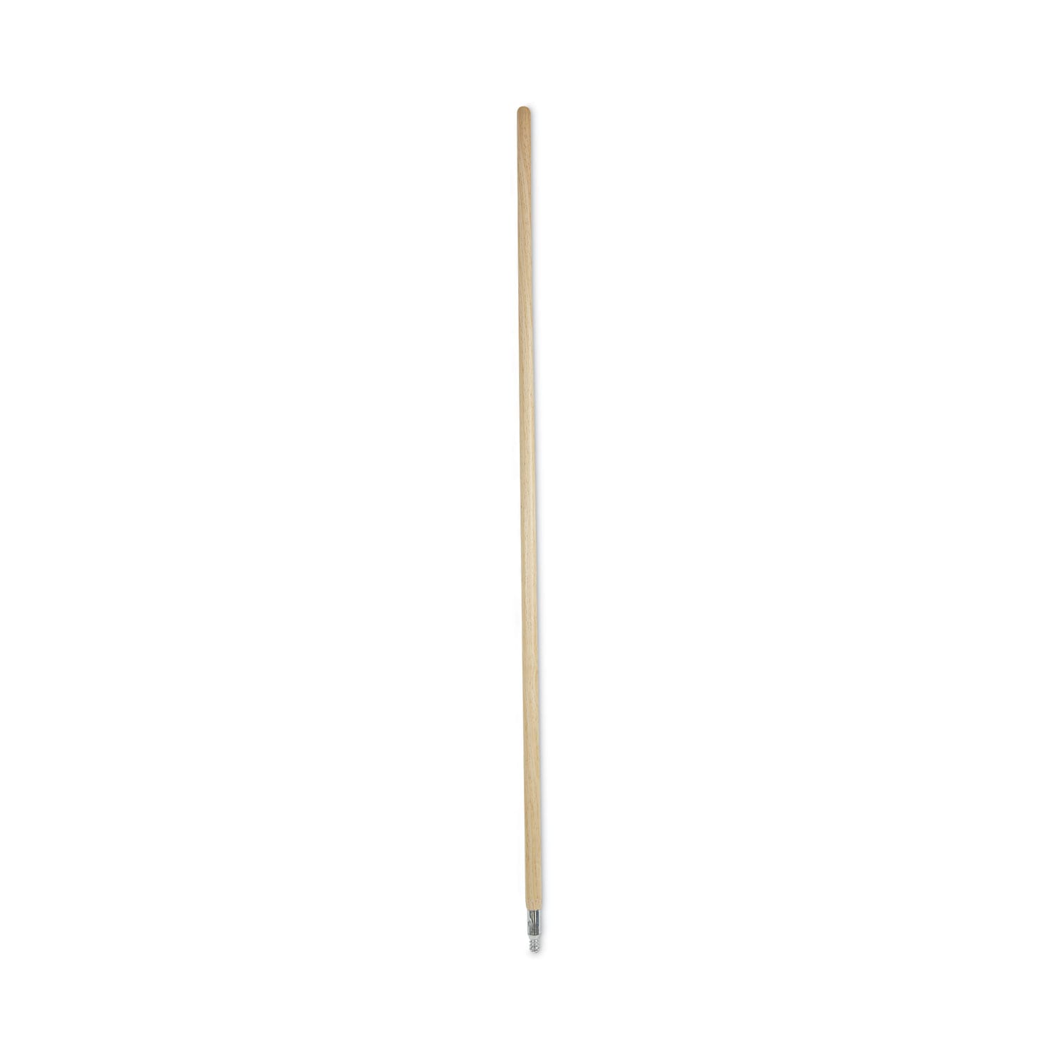 Boardwalk Metal Tip Threaded Hardwood Broom Handle 1.13 in dia x 60 in Natural