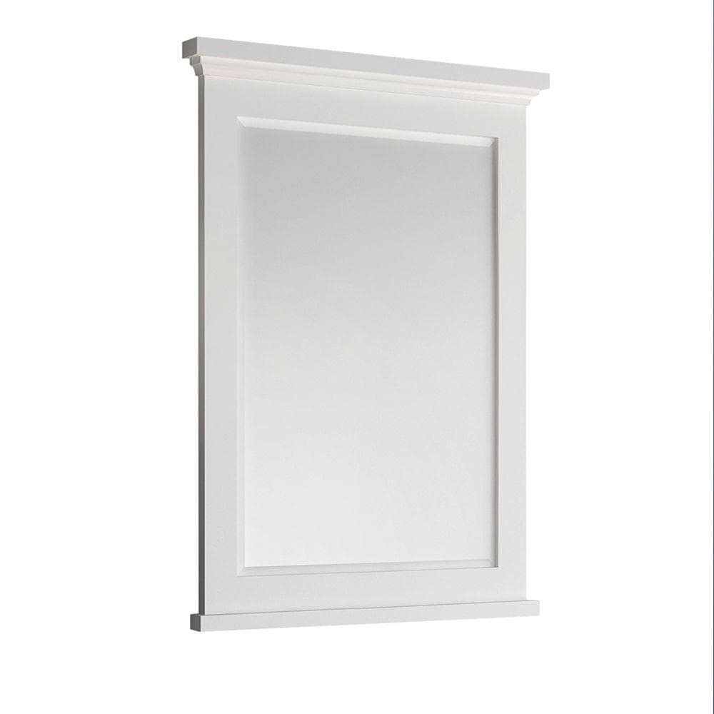 Fresca FMR2430WHM Windsor 30-Inches x 34.8-Inches Framed Rectangle Bathroom Vanity Mirror ( Matte White )