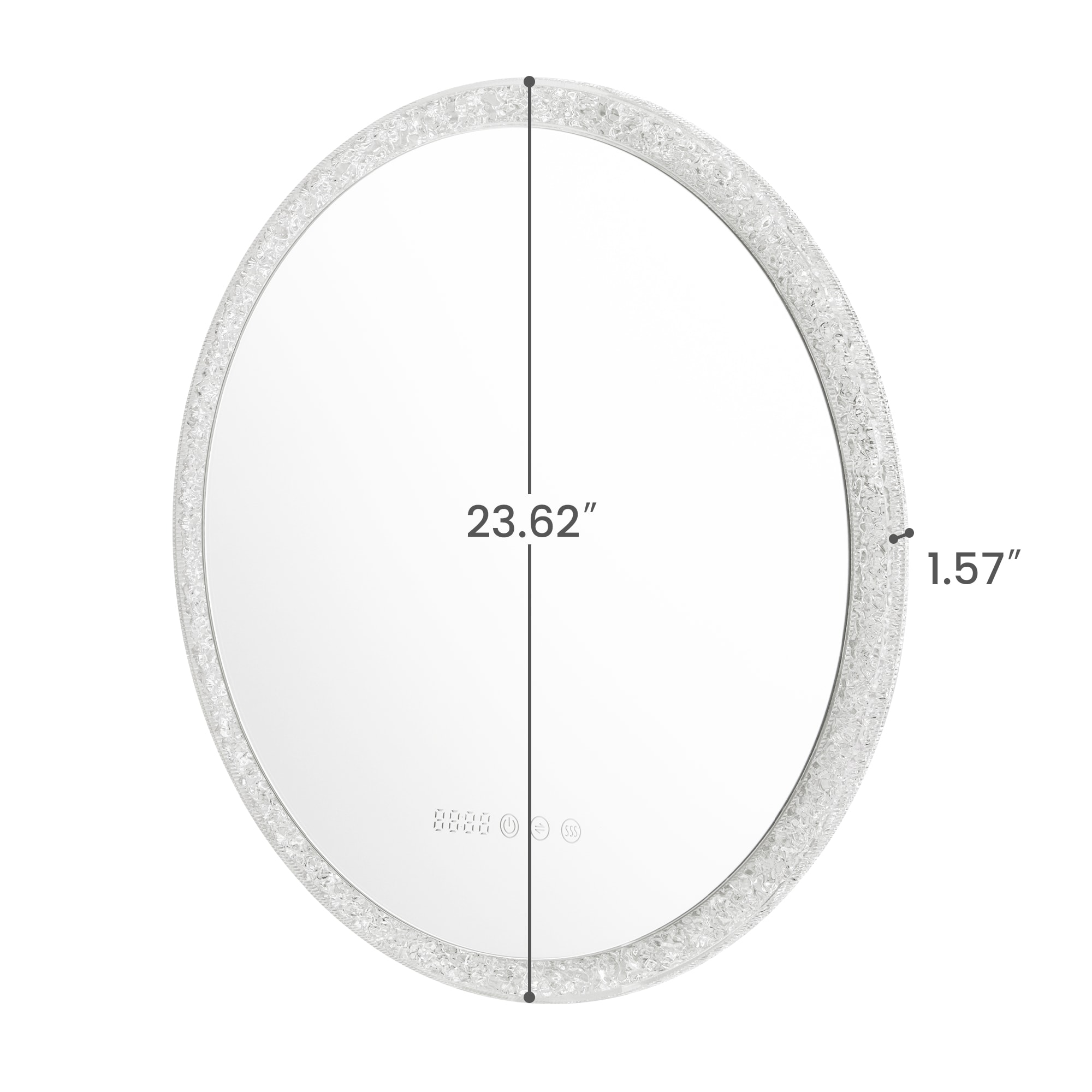 VOUA SAF-JDRYRB-WHT Framed-Bath-Mirrors - View #9