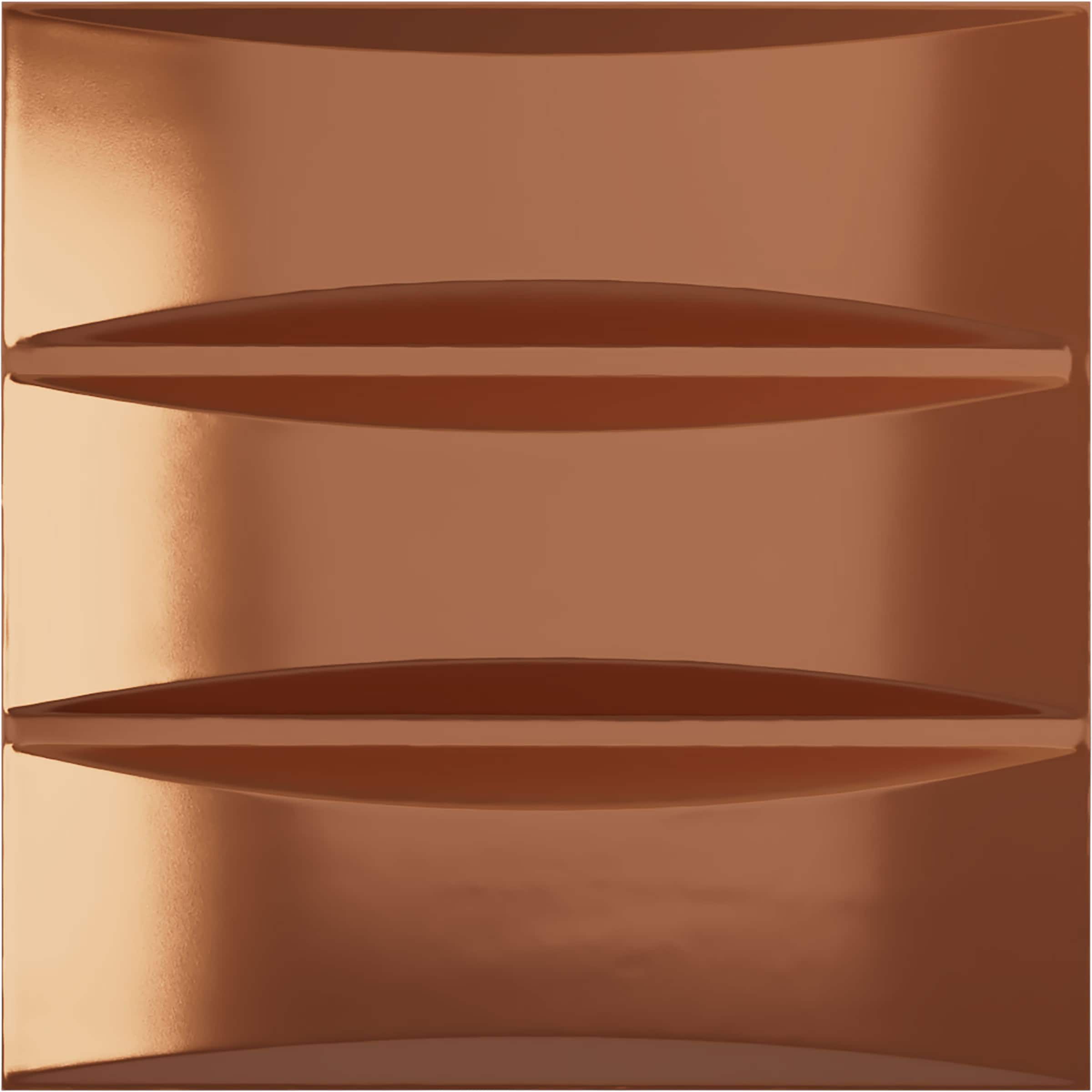 Ekena Millwork WP20X20TRBCO 19-5/8-in x 19-5/8-in Embossed Paintable/Stainable Copper PVC Wall Panel (