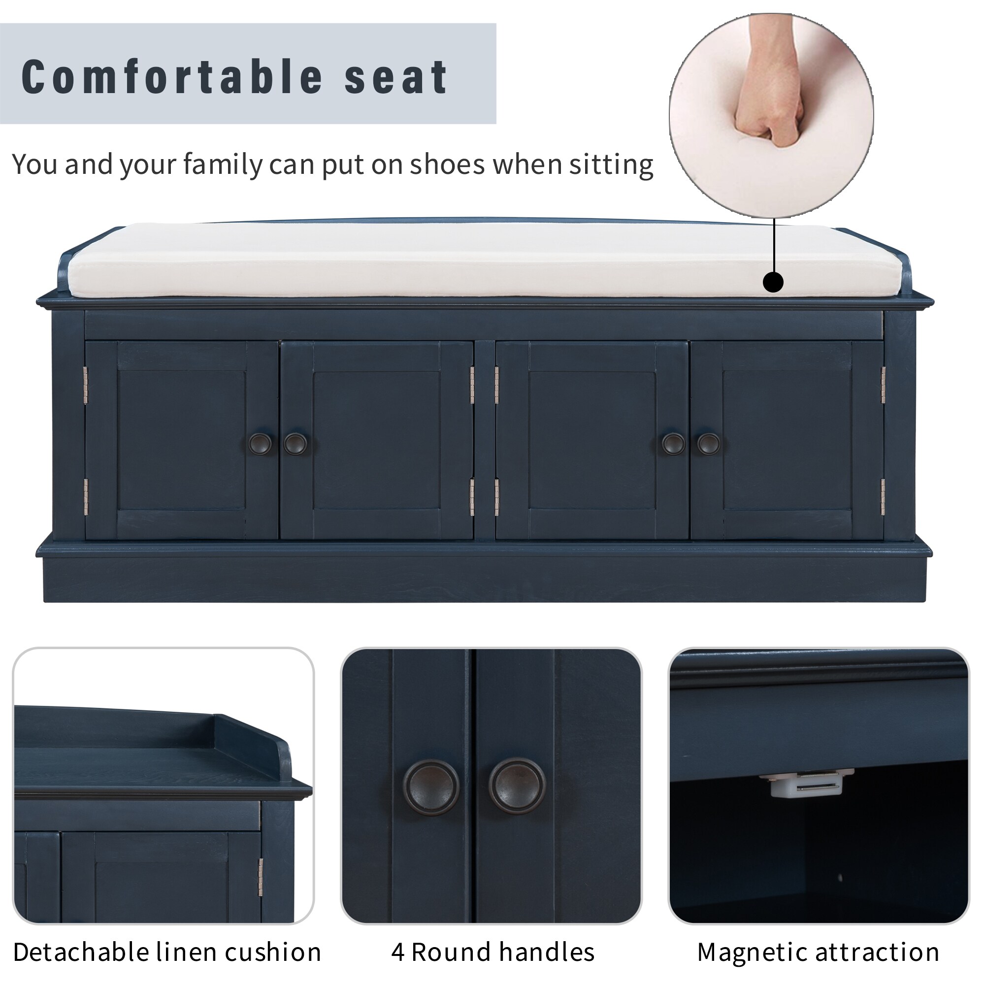 ModernLuxe WF284227AAM bench - View #2