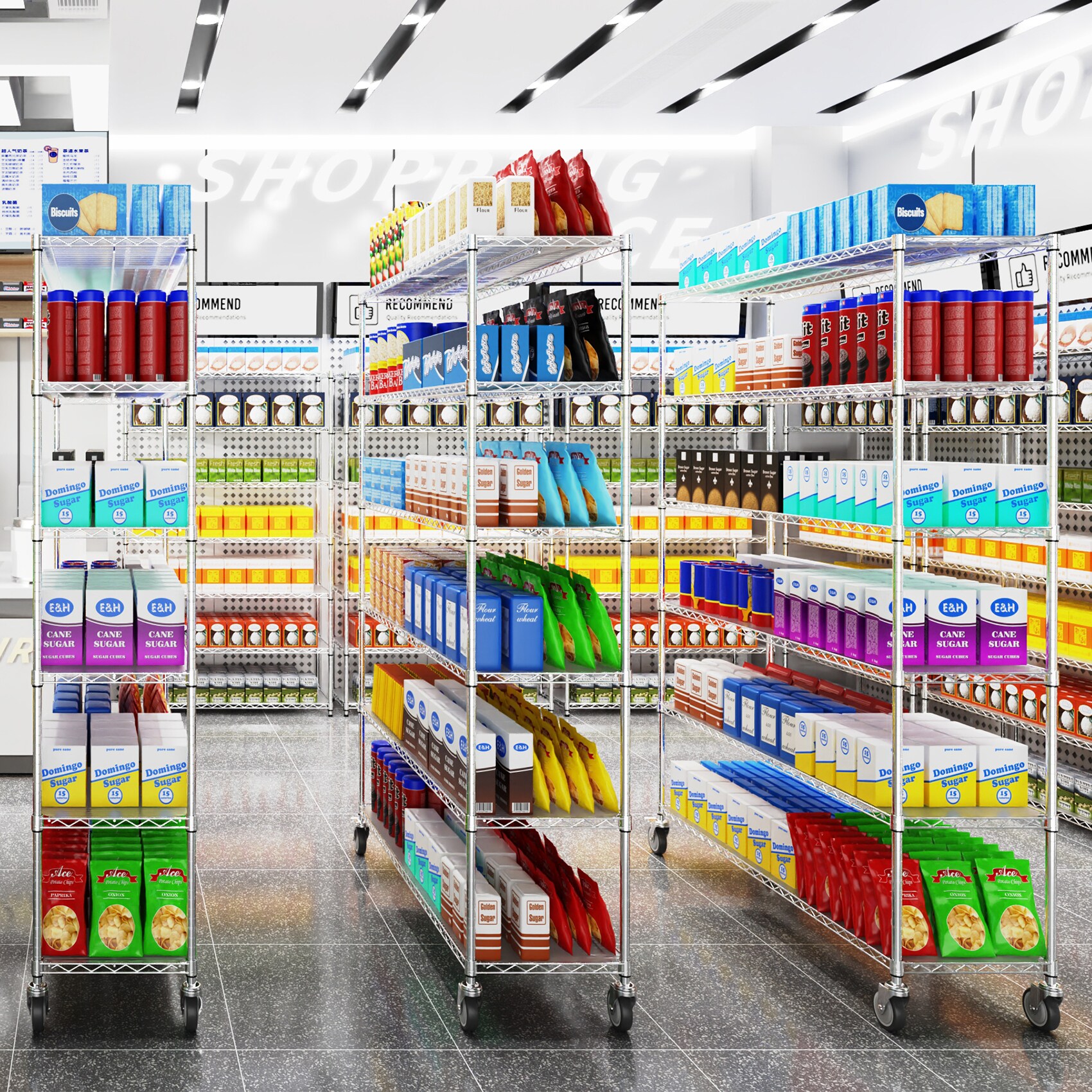Kahomvis LIKE-QPS4-258 Free-Standing-Shelving - View #9
