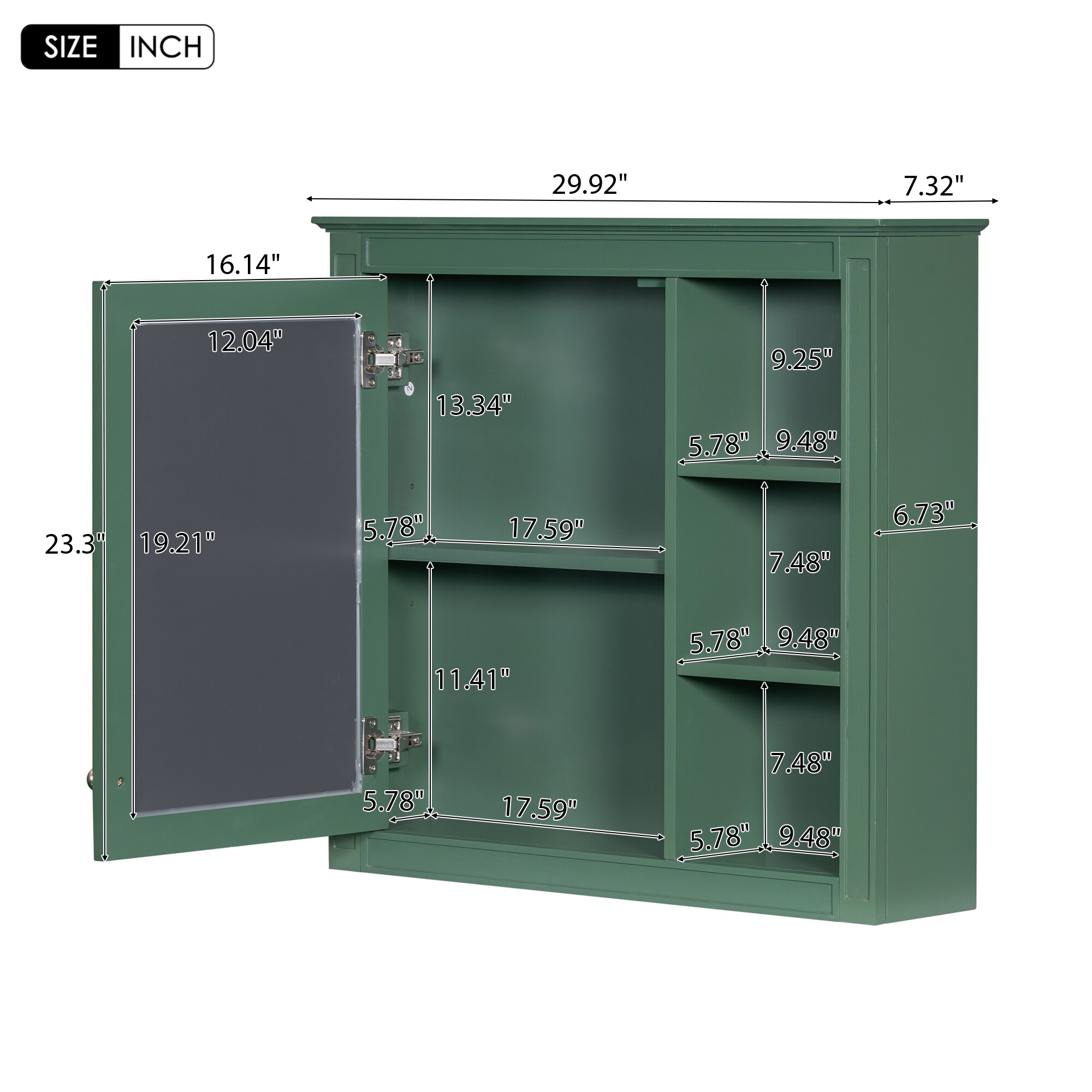 DELUXE LIVING DLWF318452AAF Bathroom-Wall-Cabinets - View #8
