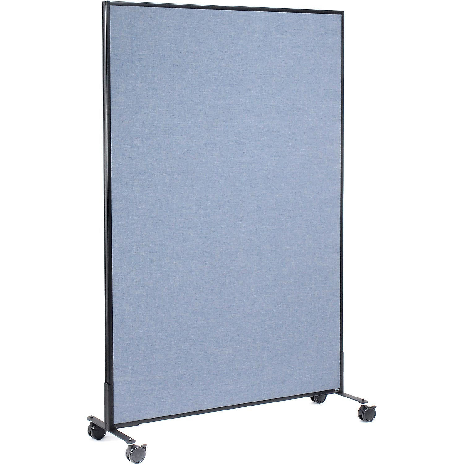 Global Industrial 695789MBL 48-14-inW x 99-inH Mobile Office Partition Panel Blue