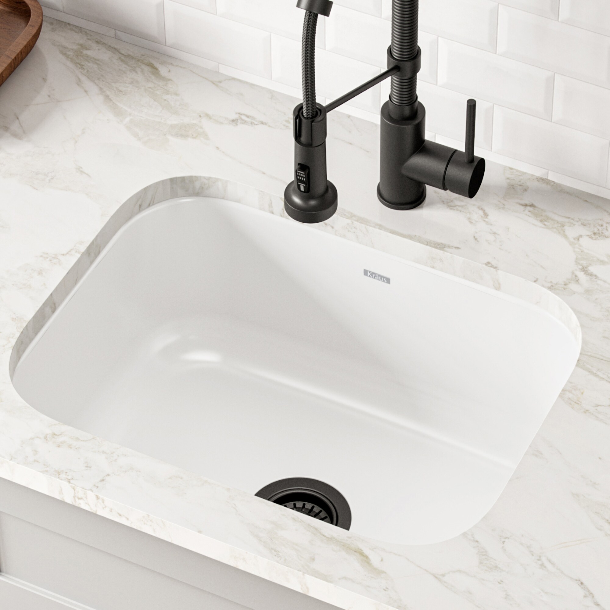 Kraus KEU12WHITE Kitchen-Sinks - View #2
