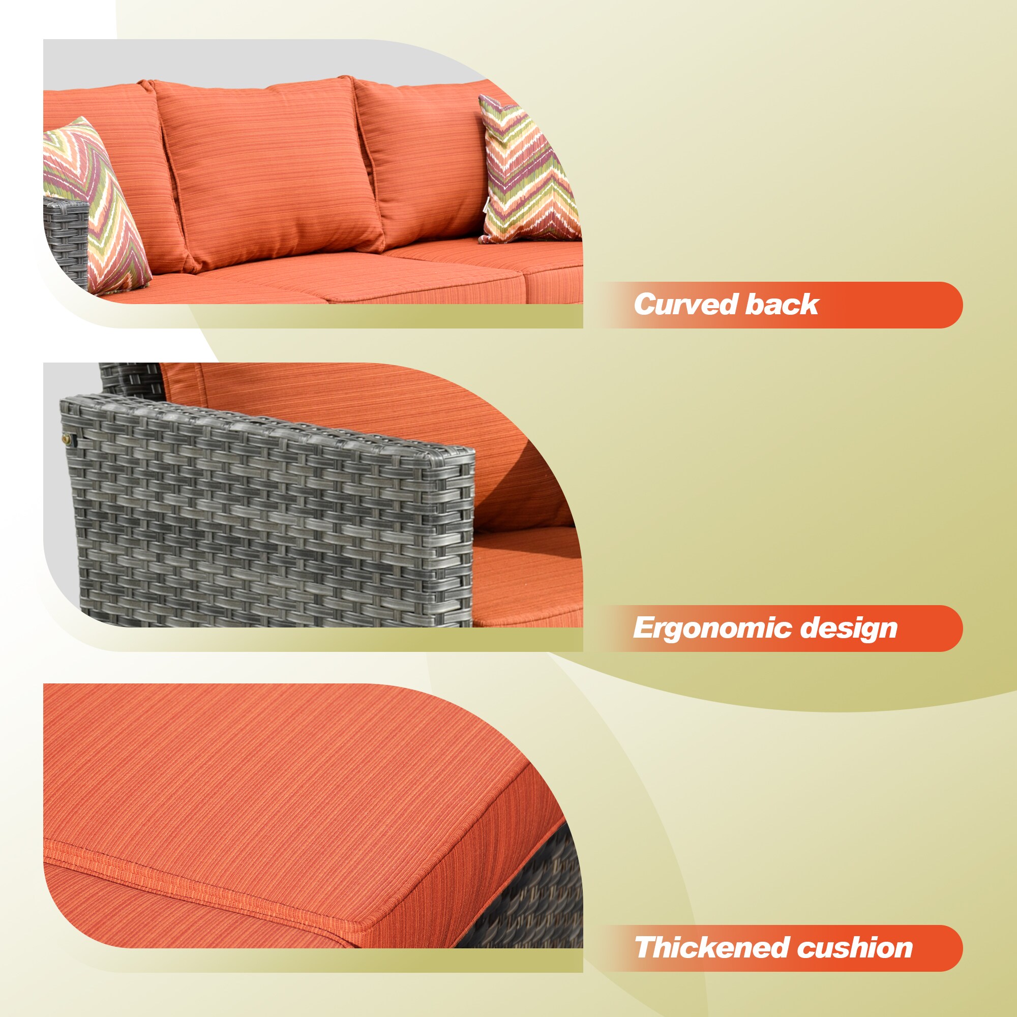 Ovios GRS800-6 Patio-Conversation-Sets - View #2