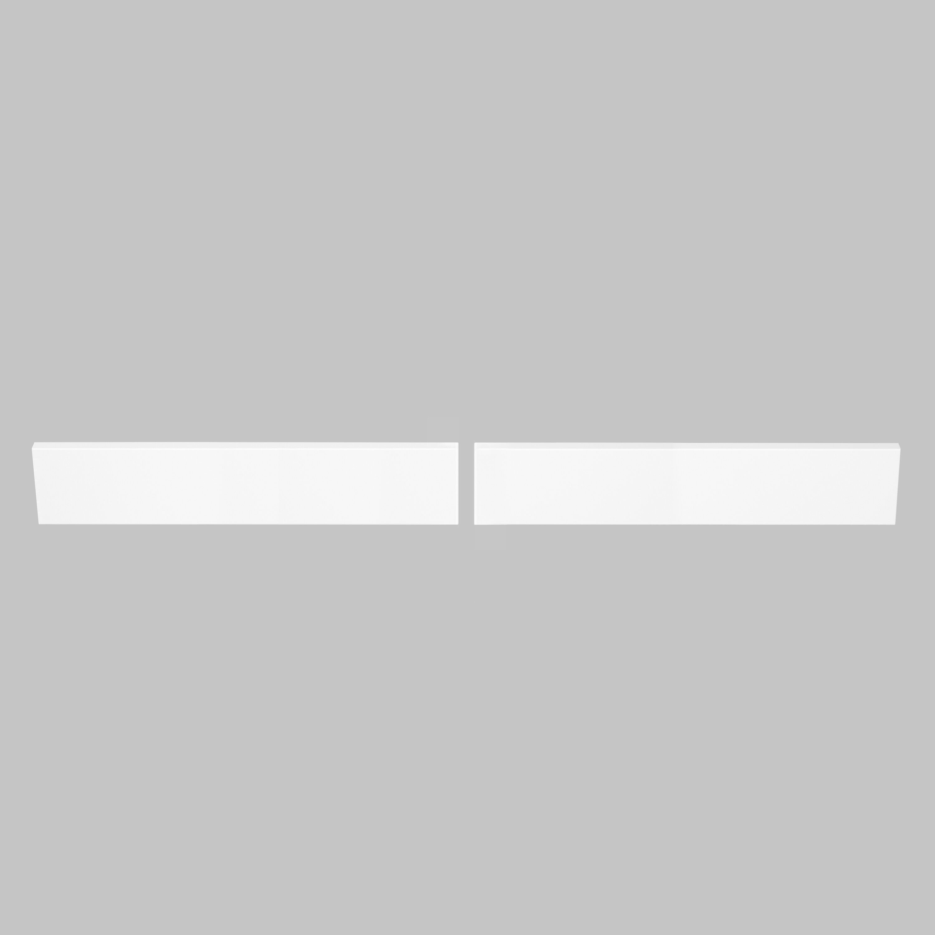 TJAmerican TJ49-40BS101 (2-Pieces of 24.5 in.) 4-in H x 49-in L White Engineered marble Bathroom Backsplash