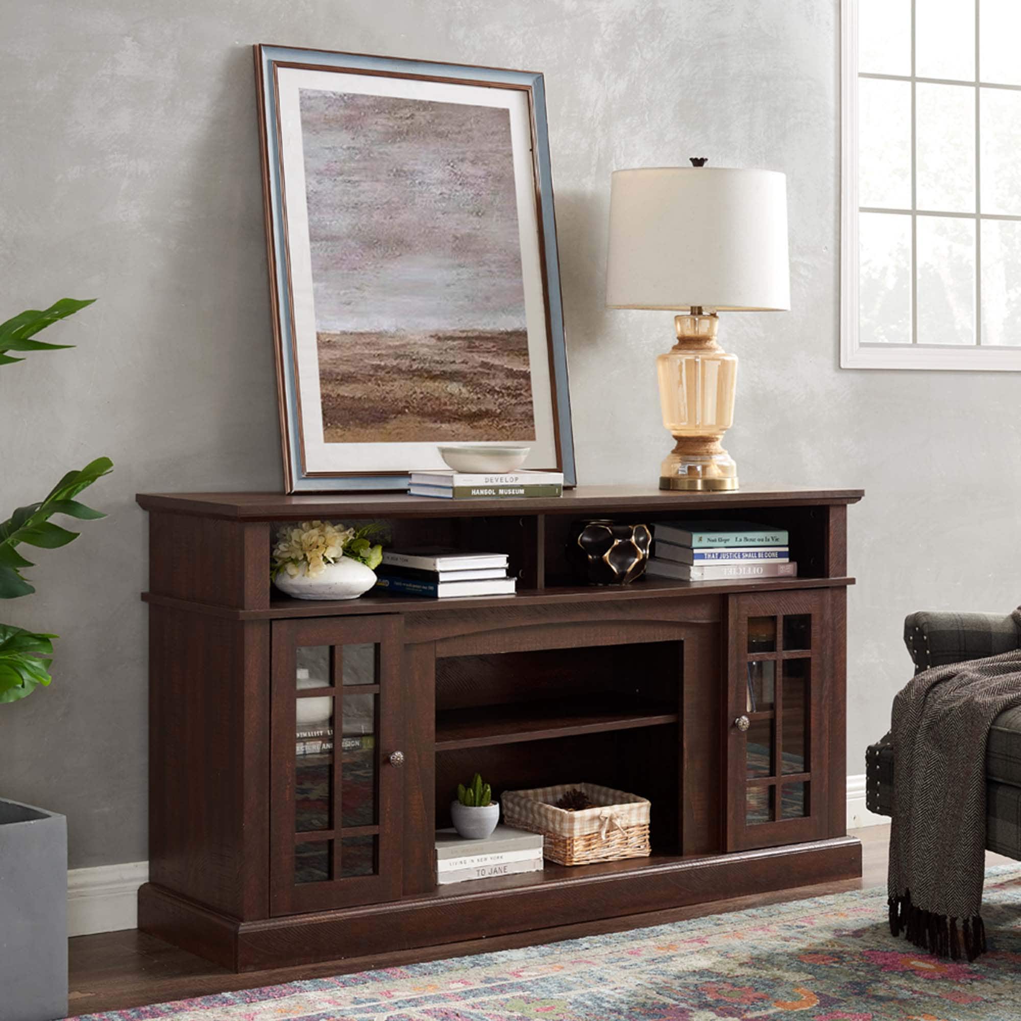 Fun Orange FUN25TV19 TV Stand Modern/Contemporary Espresso TV cabinet ( Accommodates TVs up to 65-in )