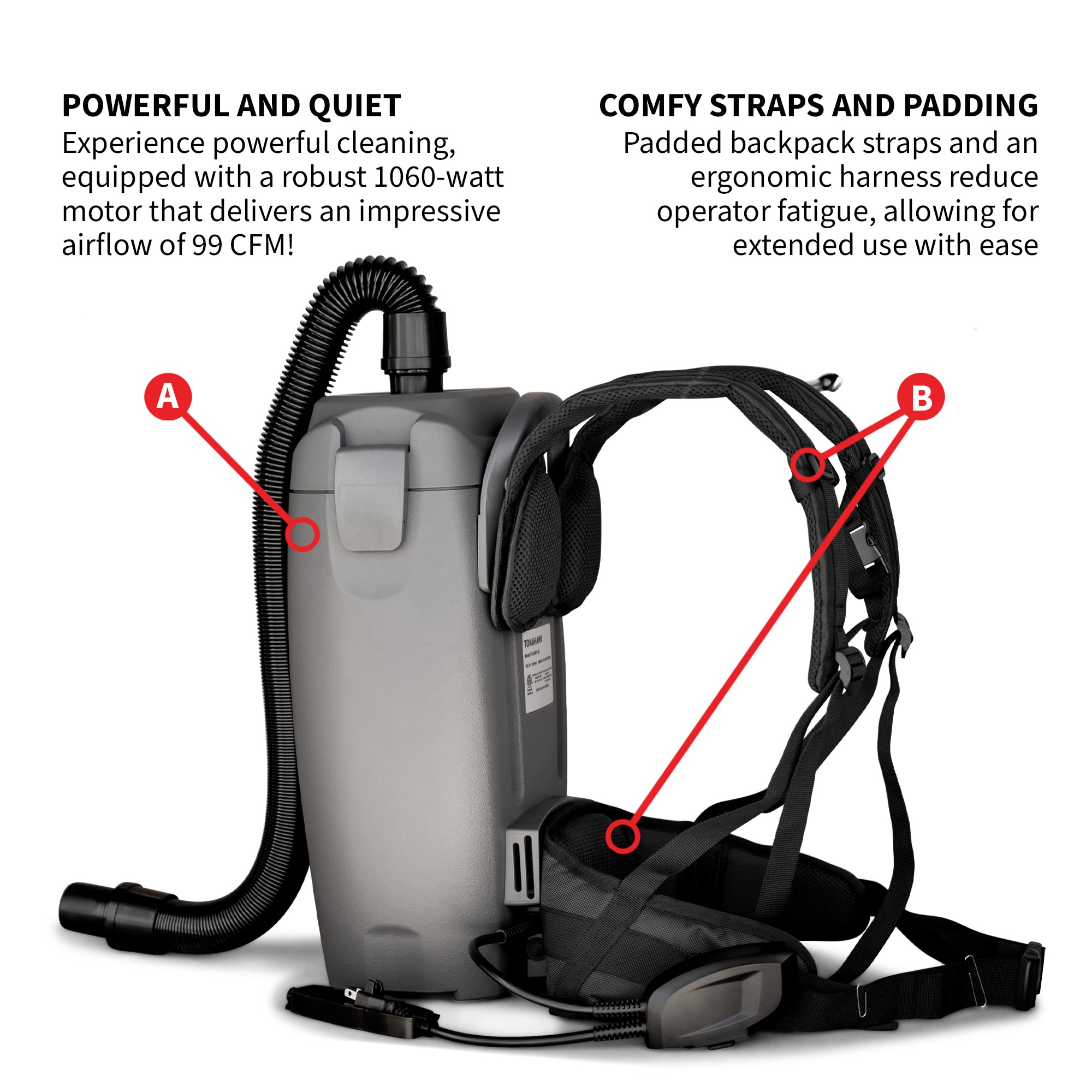 Tomahawk Power TVAC6PLUS Backpack-Vacuums - View #5