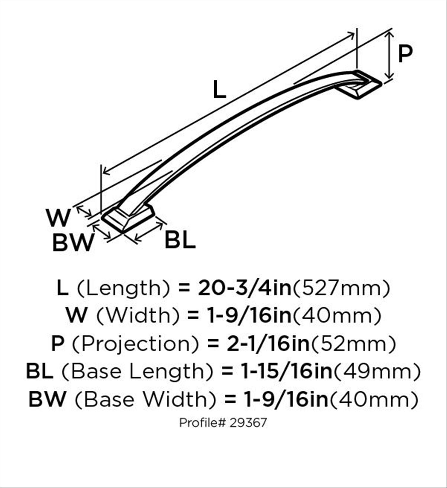 Amerock BP29367BBR Cabinet-Pulls - View #8