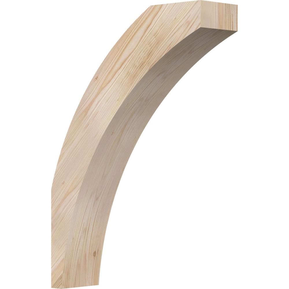 Ekena Millwork BRC06X20X28THR00SDF 5-1/2-in x 20-in x 28-in Douglas Fir Unfinished Wood Thorton Smooth Knee Brace